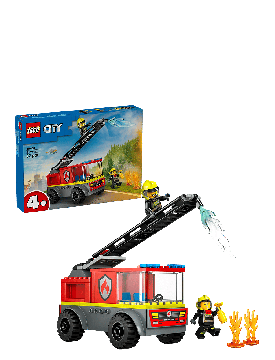 LEGO - City Fire Engine with Ladder, Firefighter Toy Vehicle Gift for Kids 60463 - lego city - multi - 0