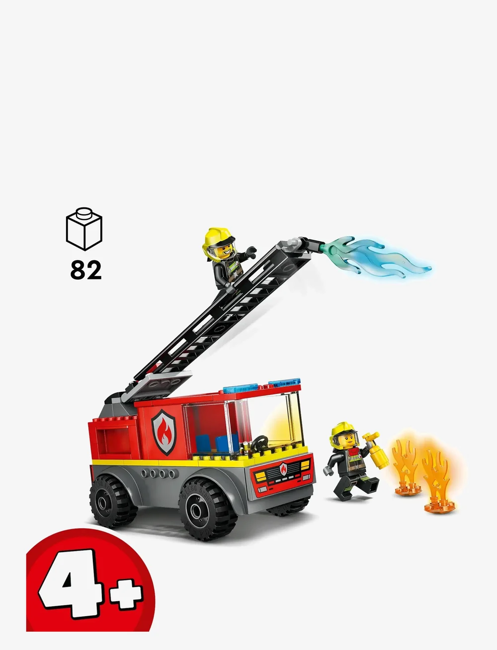 LEGO - City Fire Engine with Ladder, Firefighter Toy Vehicle Gift for Kids 60463 - lego city - multi - 1