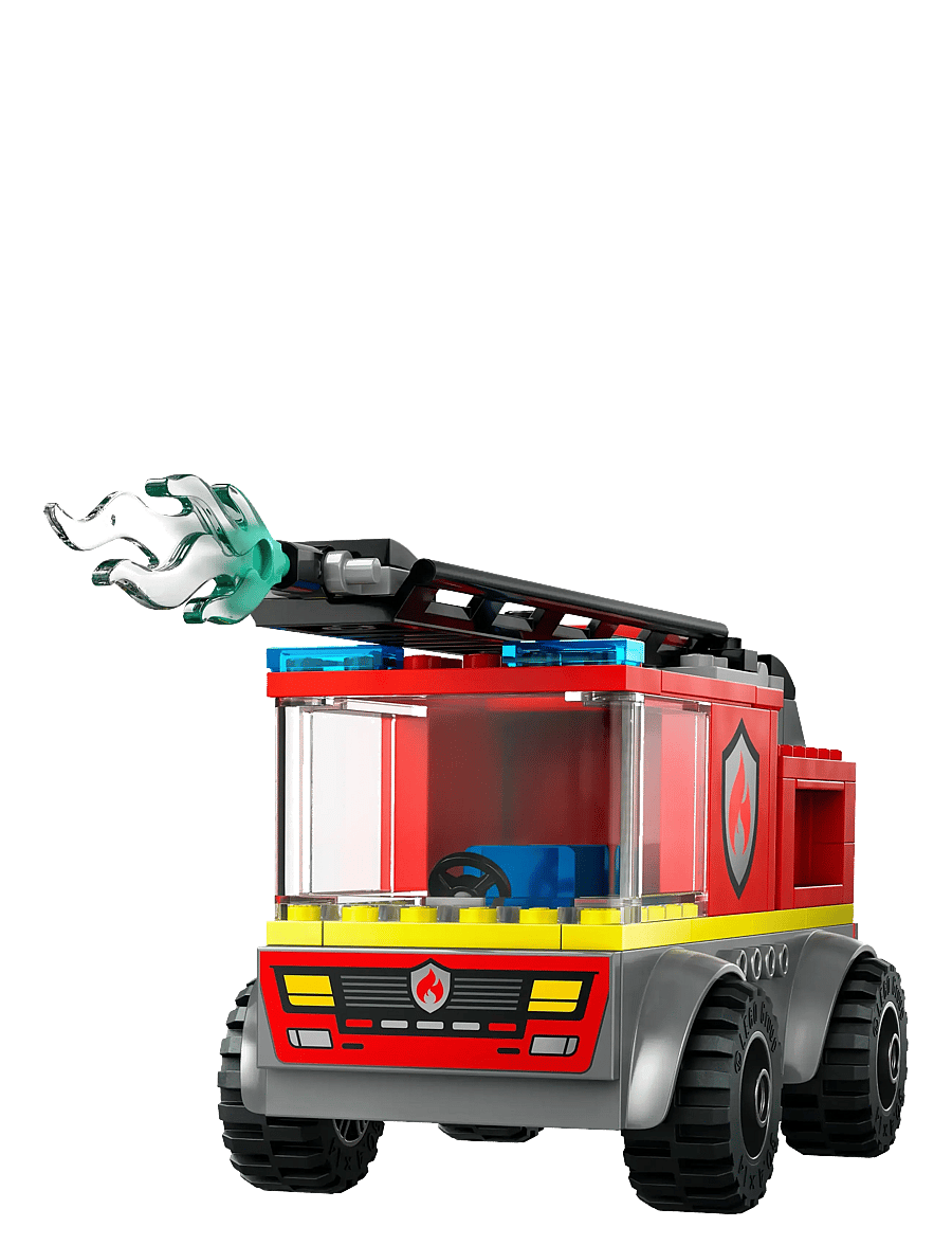 LEGO - City Fire Engine with Ladder, Firefighter Toy Vehicle Gift for Kids 60463 - lego city - multi - 2