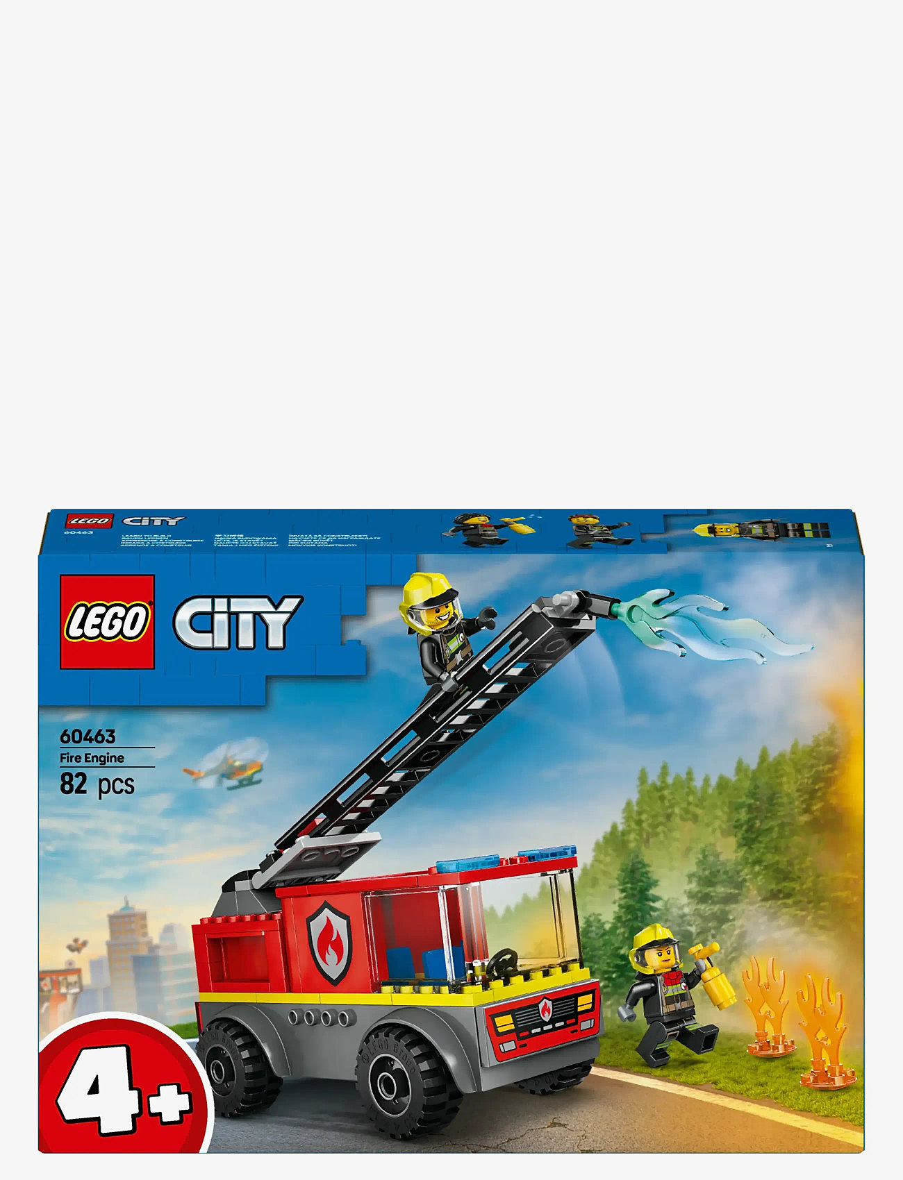 LEGO - City Fire Engine with Ladder, Firefighter Toy Vehicle Gift for Kids 60463 - lego city - multi - 5