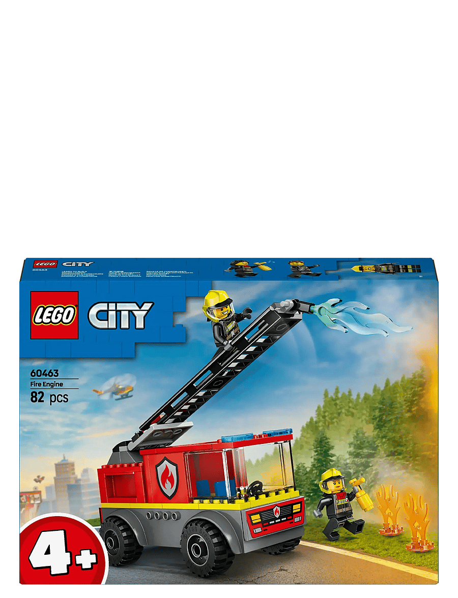 LEGO - City Fire Engine with Ladder, Firefighter Toy Vehicle Gift for Kids 60463 - lego city - multi - 5
