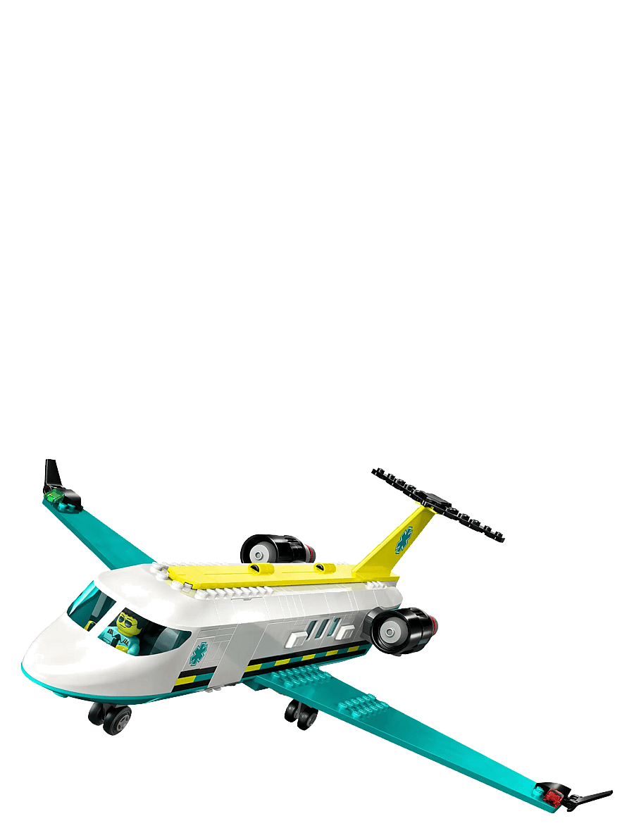 LEGO - City Emergency Air Ambulance Plane, Airplane Toy Building Set 60465 - lego city - multi - 2