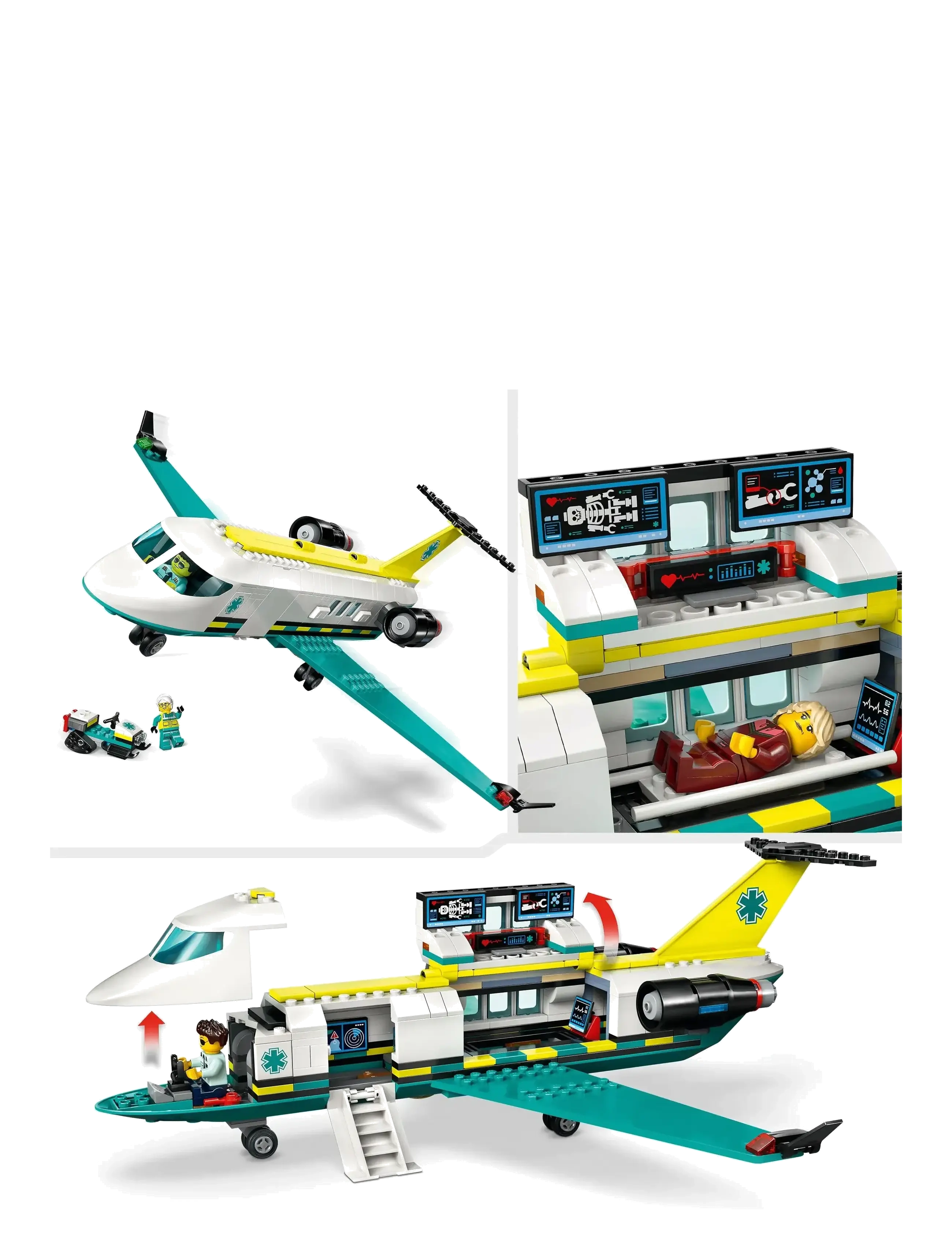 LEGO - Luftambulansefly 60465 - lego city - multi - 3