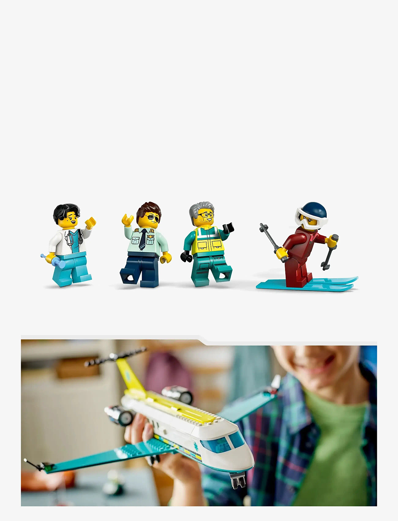 LEGO - City Emergency Air Ambulance Plane, Airplane Toy Building Set 60465 - lego city - multi - 4