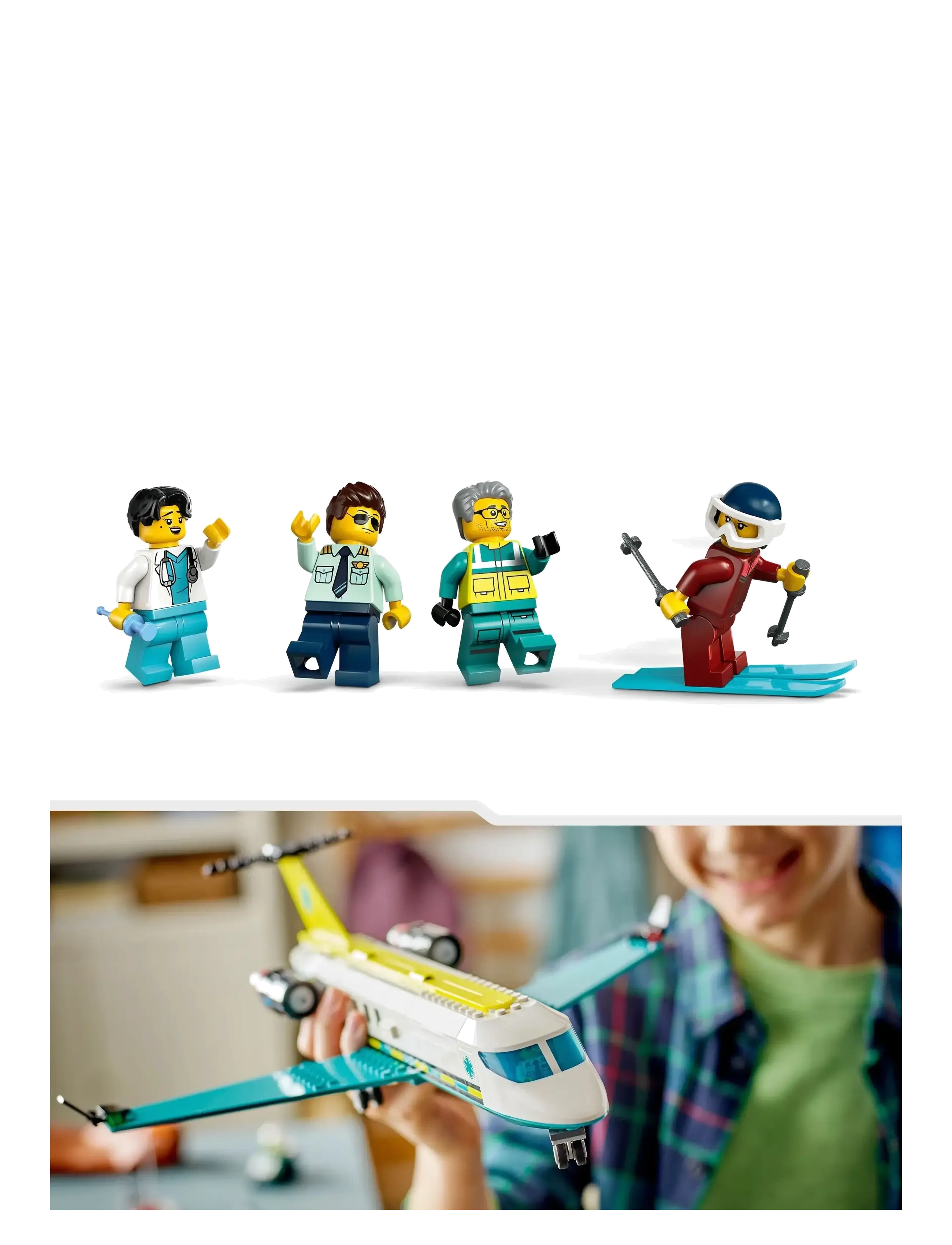 LEGO - Luftambulansefly 60465 - lego city - multi - 4
