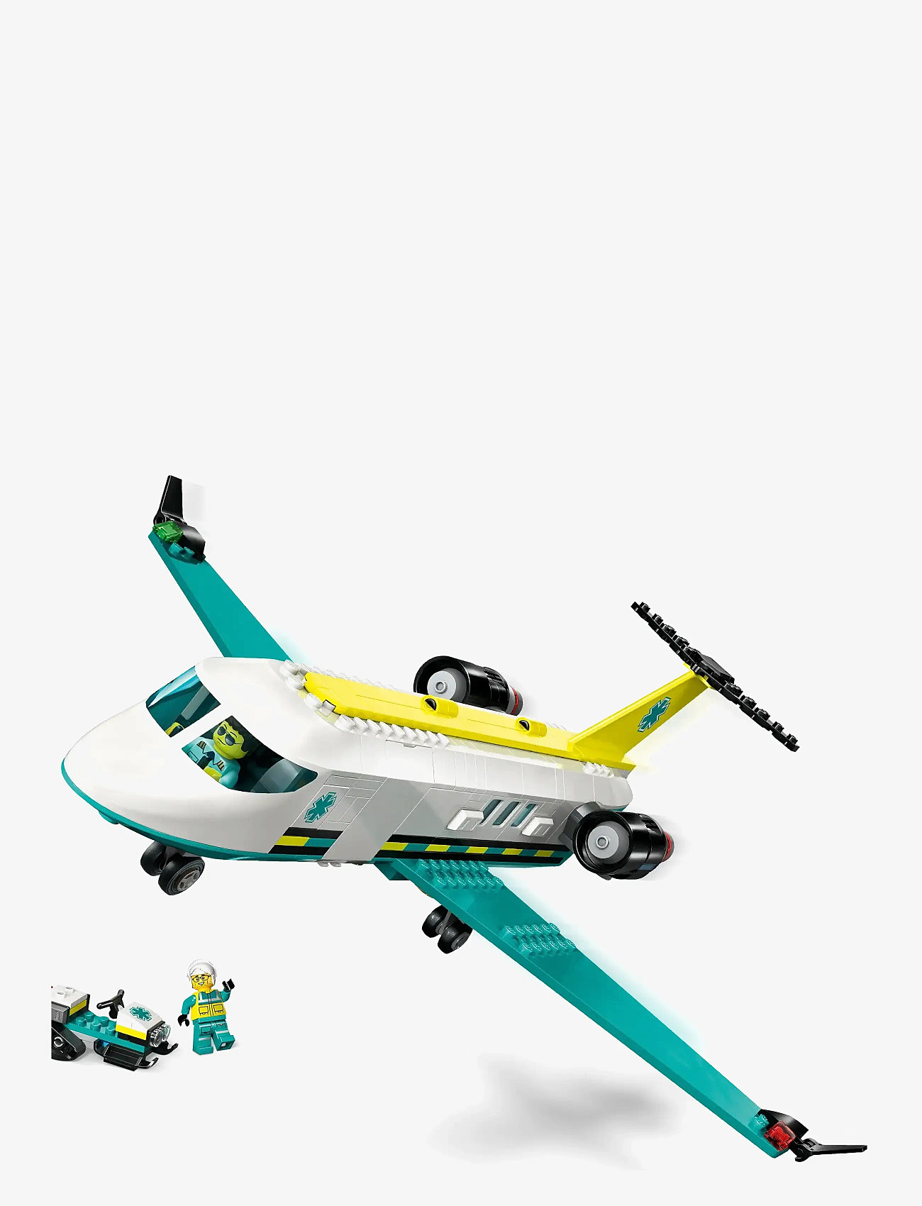 LEGO - City Emergency Air Ambulance Plane, Airplane Toy Building Set 60465 - lego city - multi - 5