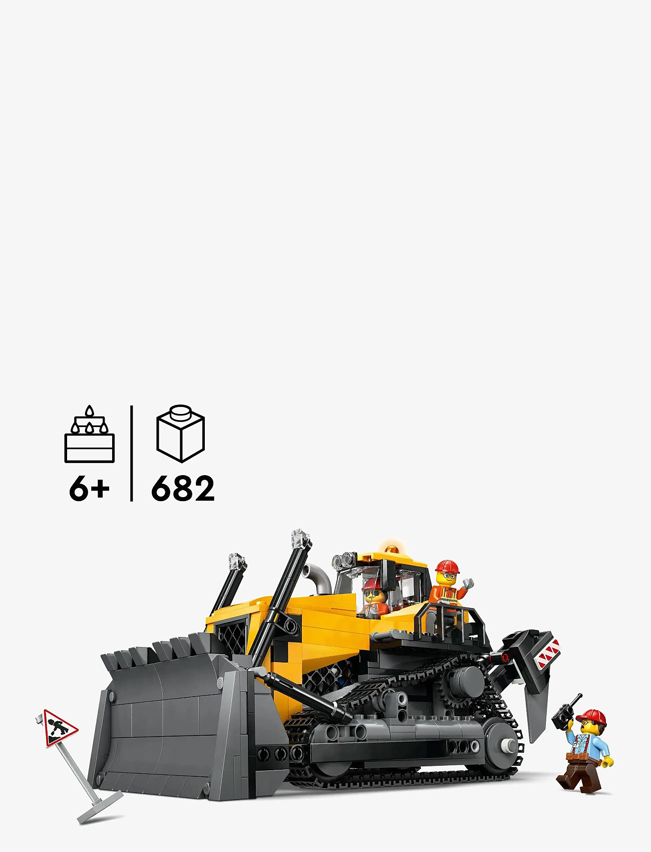 LEGO - Gul bulldozer med frontlæsser 60466 - lego city - multi - 1