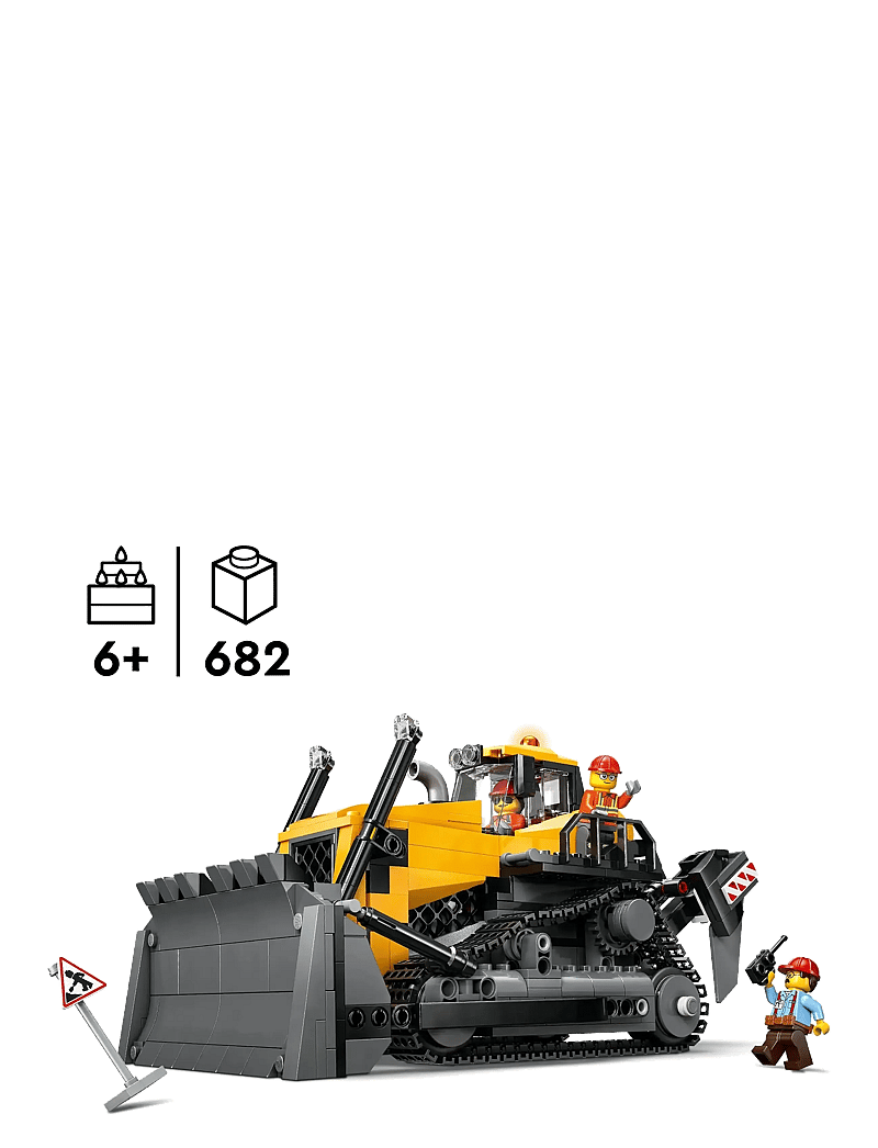 LEGO - City Yellow Bulldozer Construction Site Building Toy Playset 60466 - lego city - multi - 1