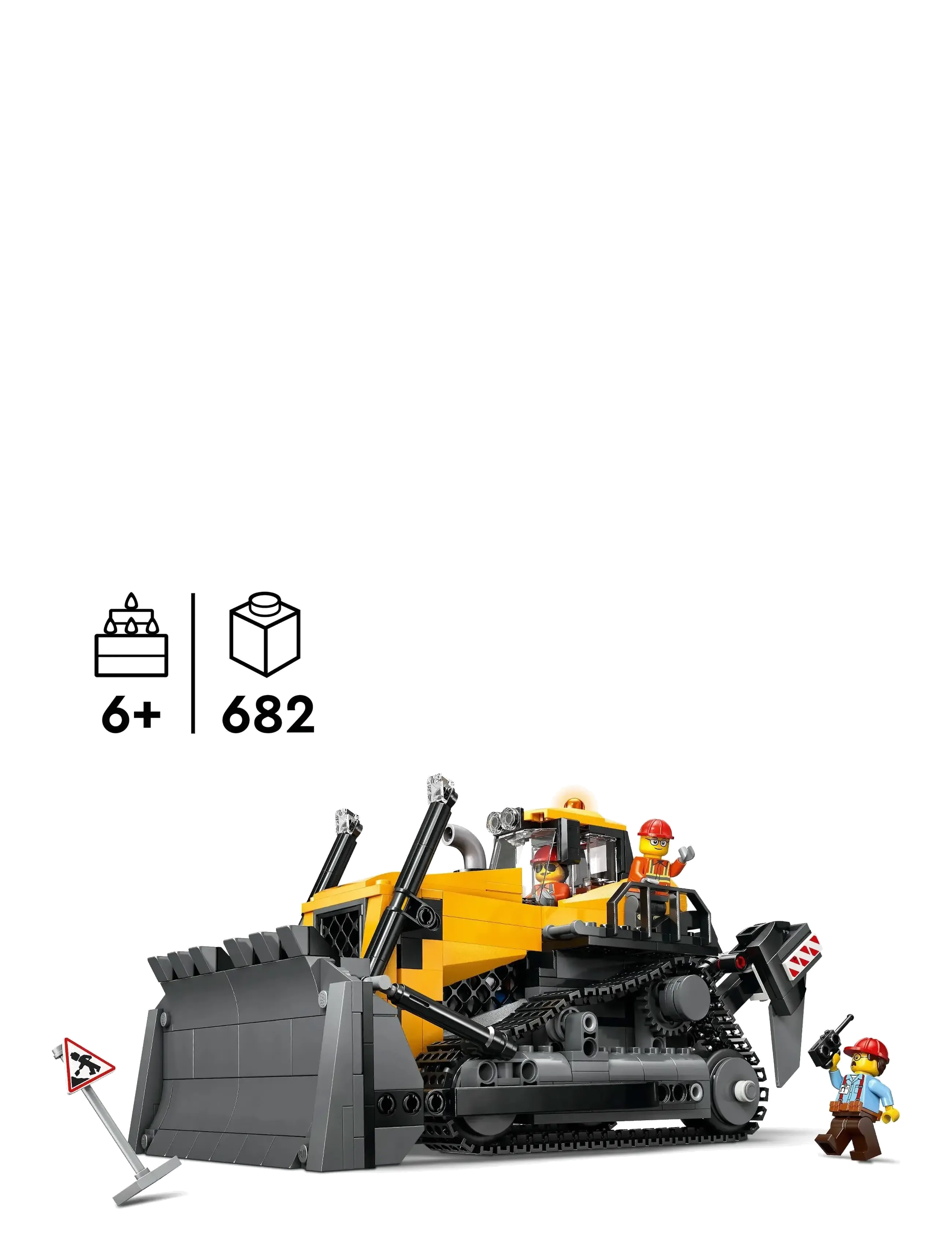 LEGO - City Yellow Bulldozer Construction Site Building Toy Playset 60466 - lego® city - multi - 1
