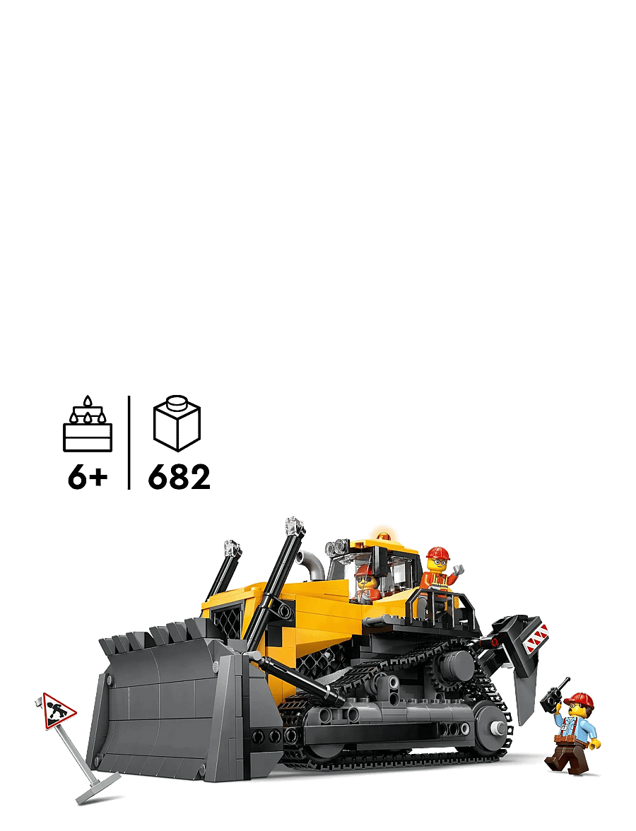 LEGO - City Yellow Bulldozer Construction Site Building Toy Playset 60466 - lego® city - multi - 1