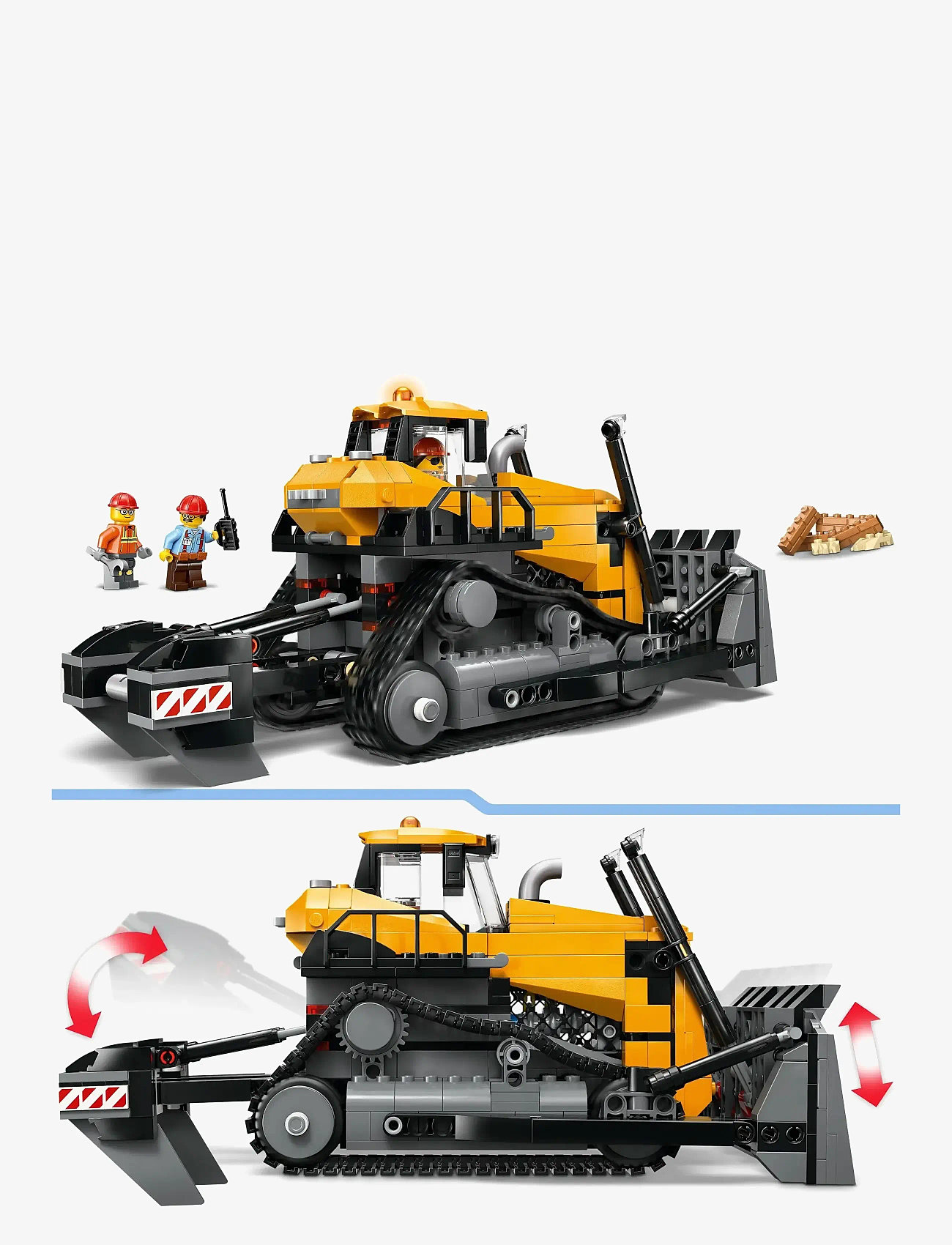 LEGO - Gul bulldozer med frontlæsser 60466 - lego city - multi - 3