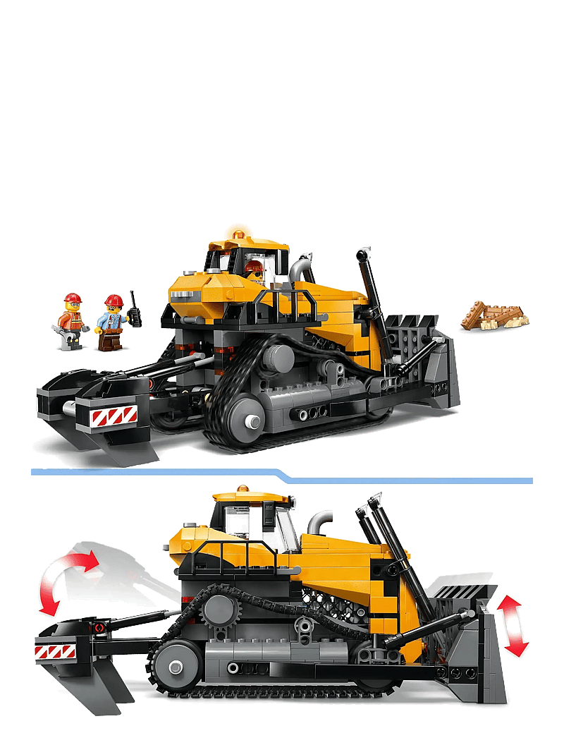 LEGO - City Yellow Bulldozer Construction Site Building Toy Playset 60466 - lego city - multi - 3