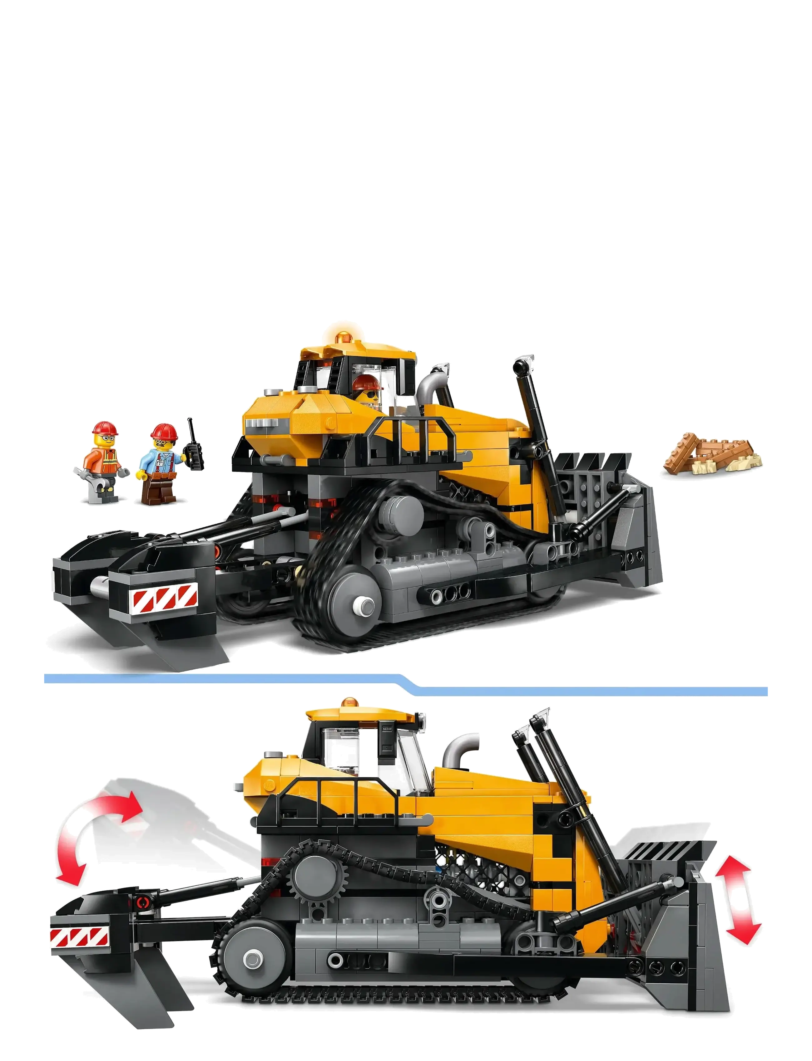 LEGO - City Yellow Bulldozer Construction Site Building Toy Playset 60466 - lego® city - multi - 3