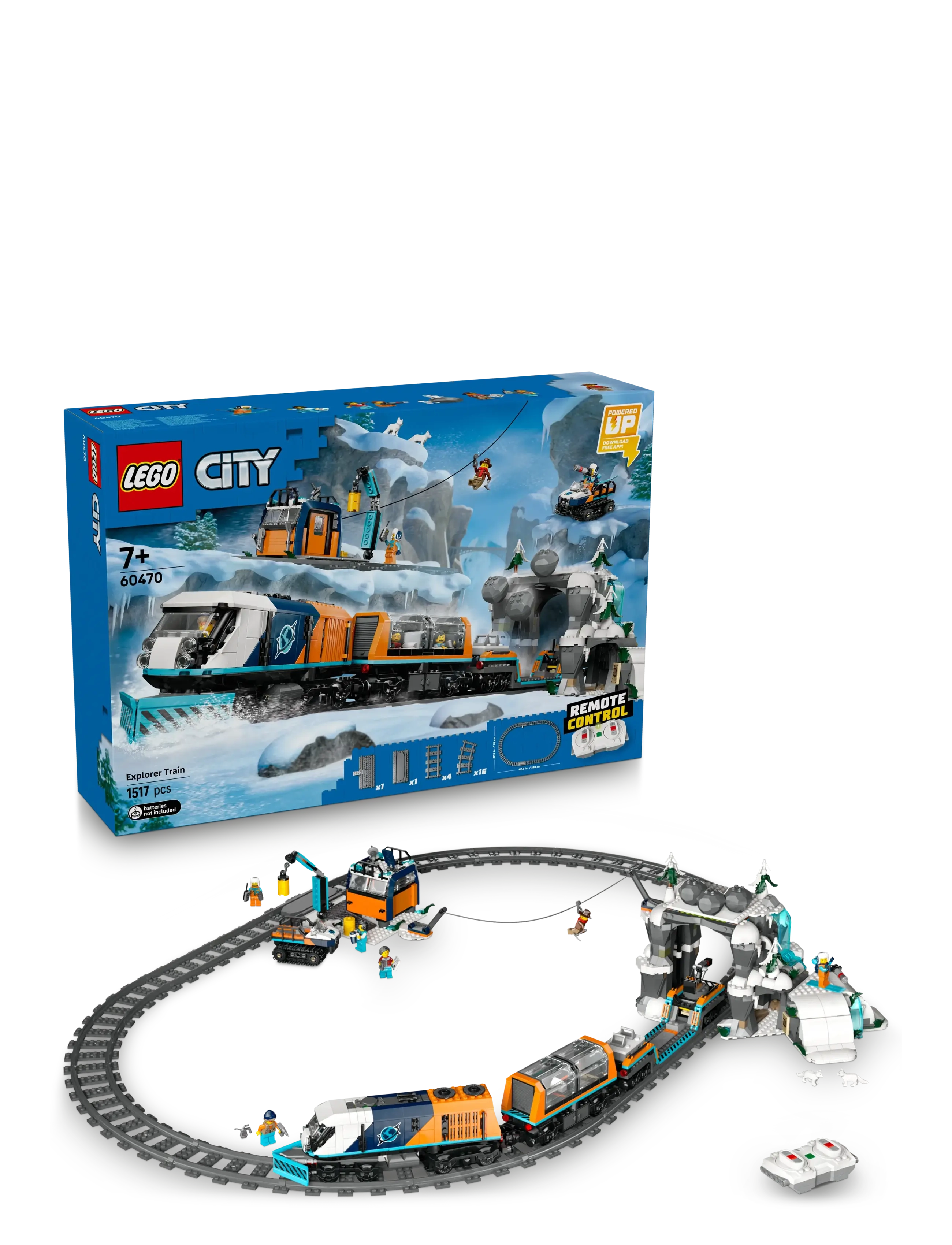 City Explorers’ Arctic Polar Express Train Toy Vehicle Set 60470 - MULTI