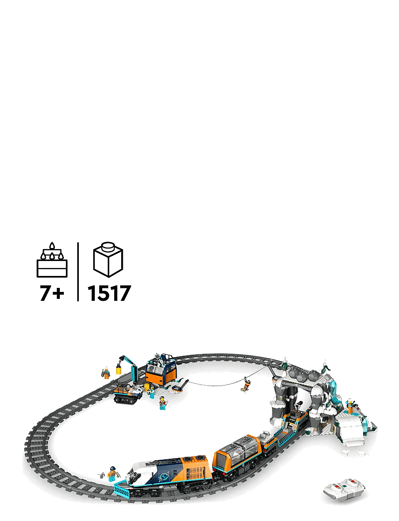 LEGO - City Explorers’ Arctic Polar Express Train Toy Vehicle Set 60470 - multi - 1