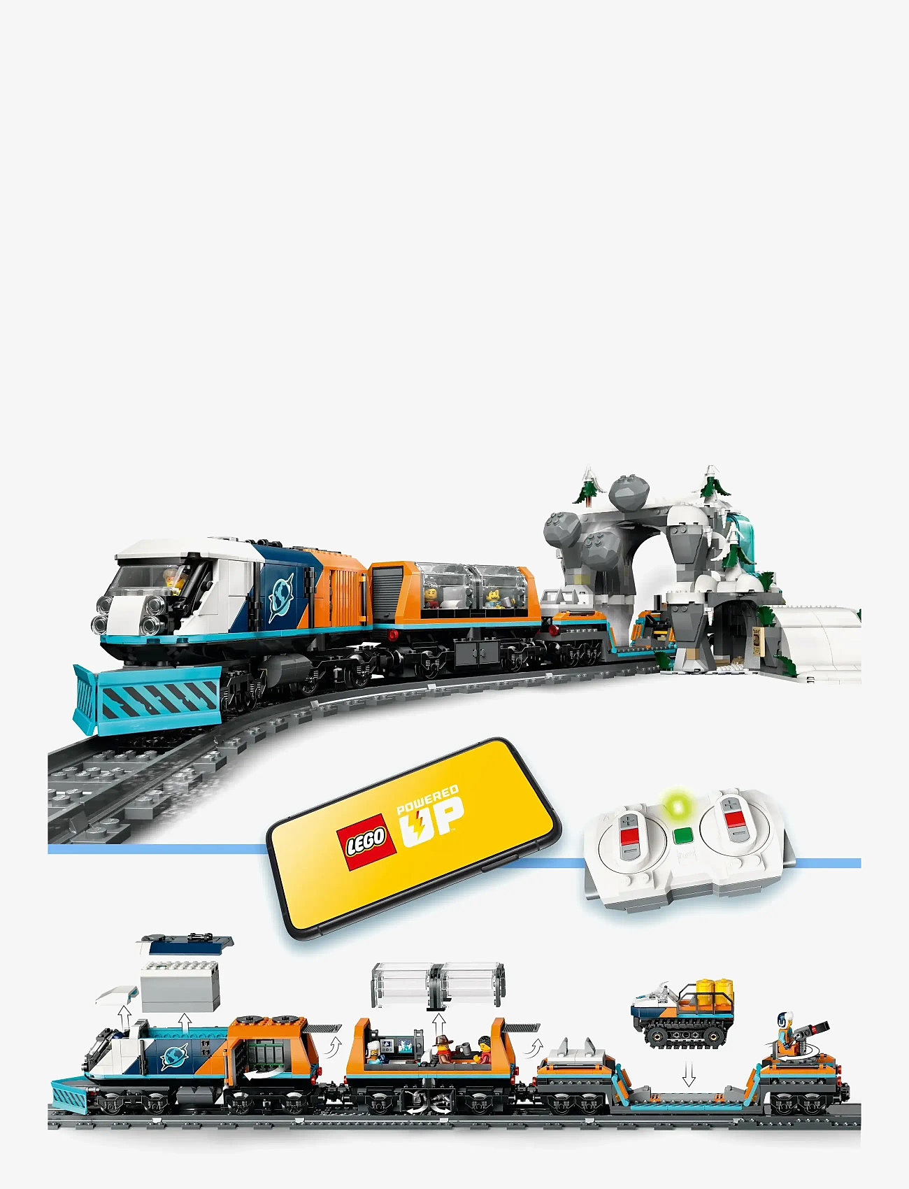 LEGO - Polarforskernes arktiske eksprestog 60470 - lego city - multi - 3