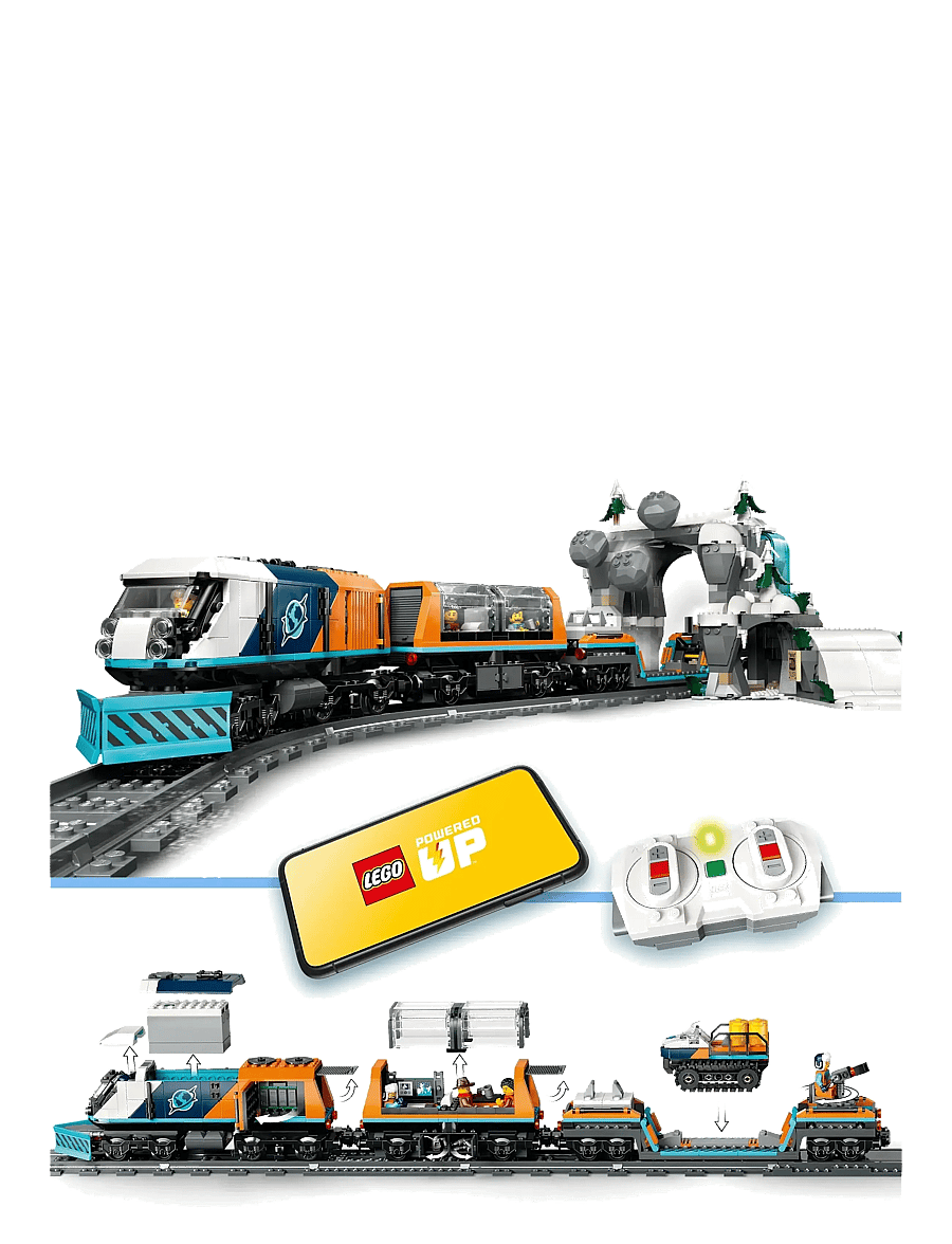 LEGO - City Explorers’ Arctic Polar Express Train Toy Vehicle Set 60470 - lego® city - multi - 3