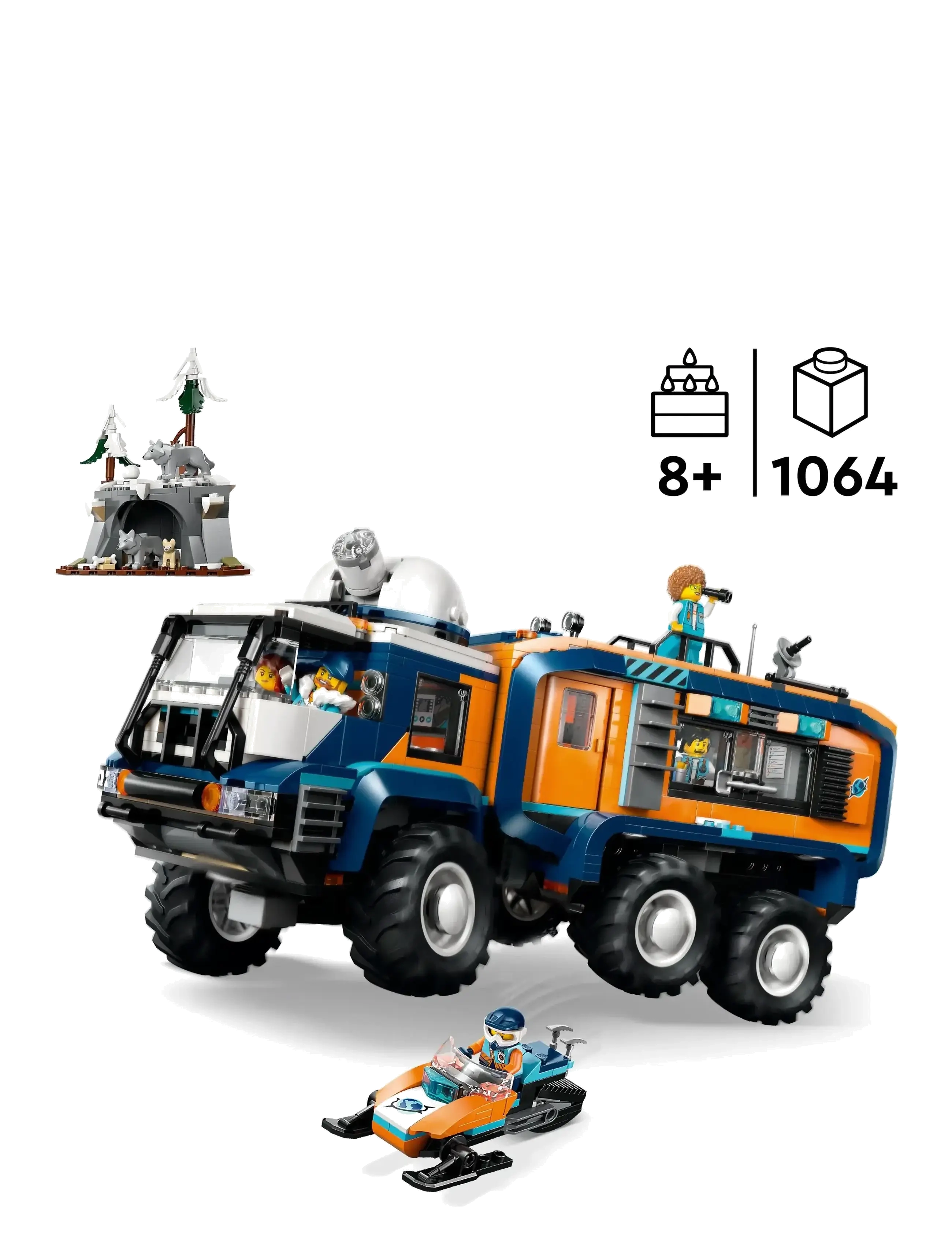 LEGO - City Arctic Explorer Science Lab Truck Toy Building Set 60471 - lego city - multi - 1