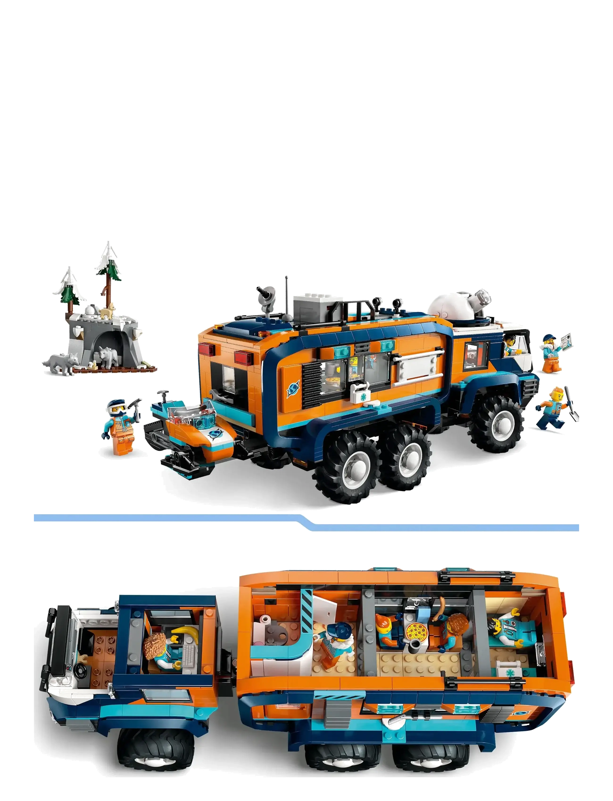 LEGO - City Arctic Explorer Science Lab Truck Toy Building Set 60471 - lego city - multi - 3