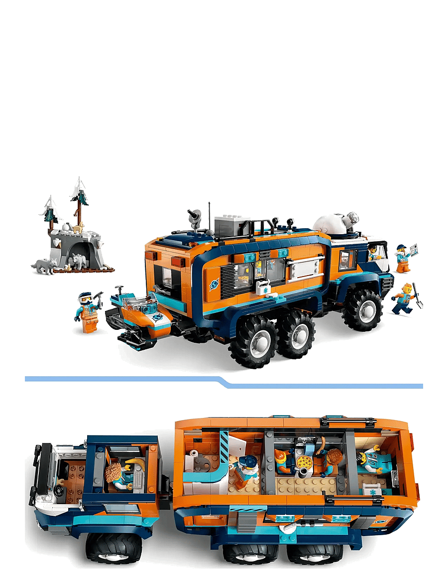 LEGO - City Arctic Explorer Science Lab Truck Toy Building Set 60471 - lego city - multi - 3