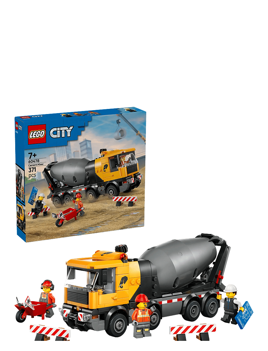 LEGO - City Cement Mixer Construction Toy for Kids 60478 - lego city - multi - 0