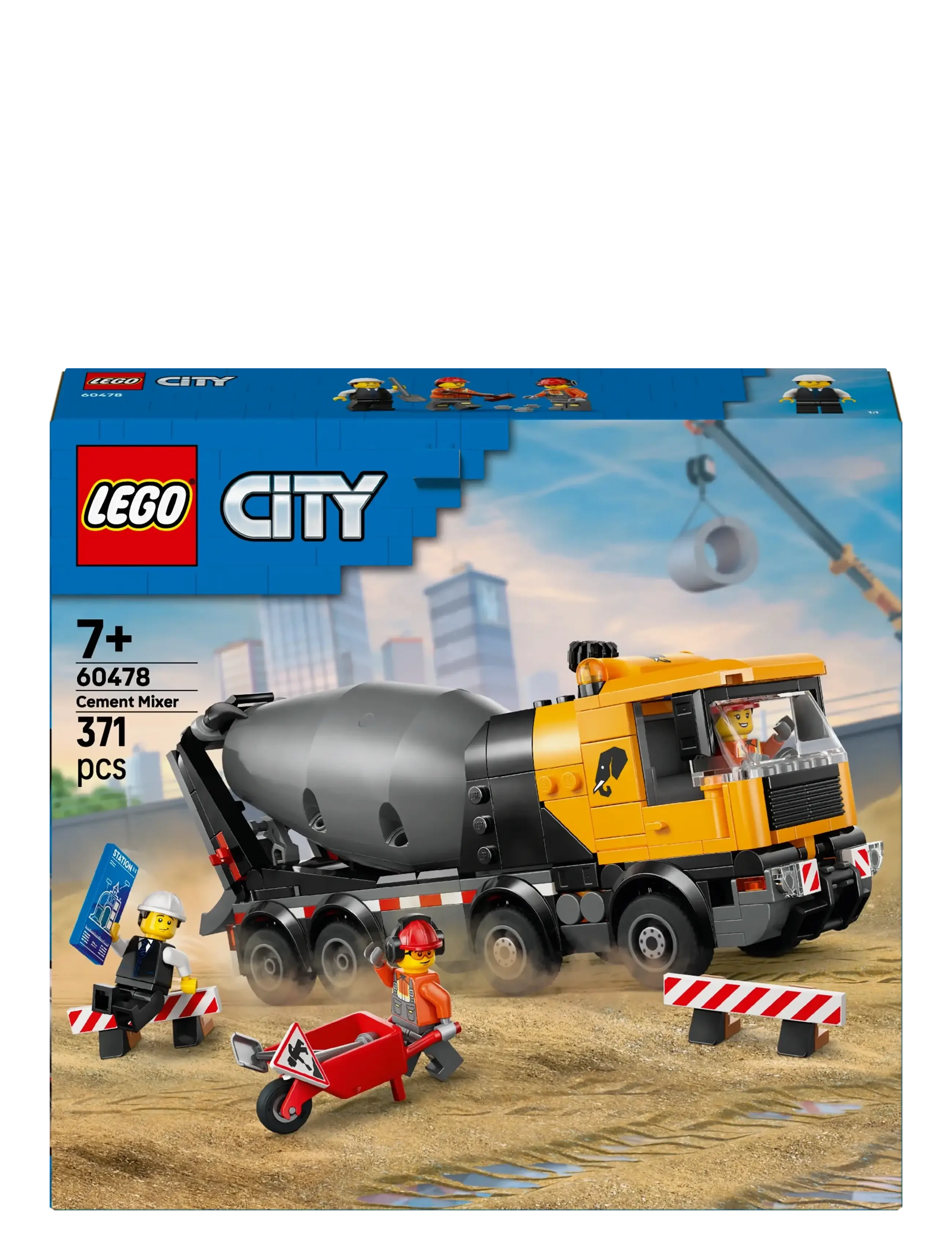 LEGO - City Cement Mixer Construction Toy for Kids 60478 - lego city - multi - 2