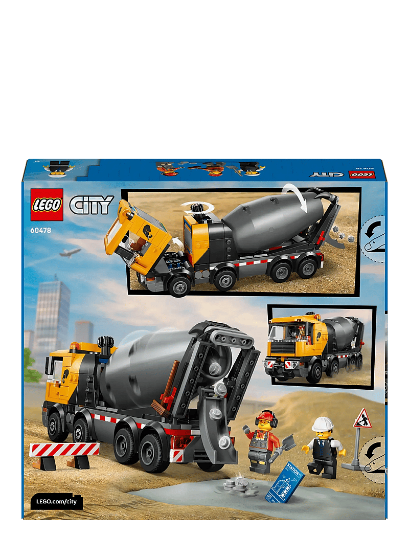 LEGO - City Cement Mixer Construction Toy for Kids 60478 - lego city - multi - 3