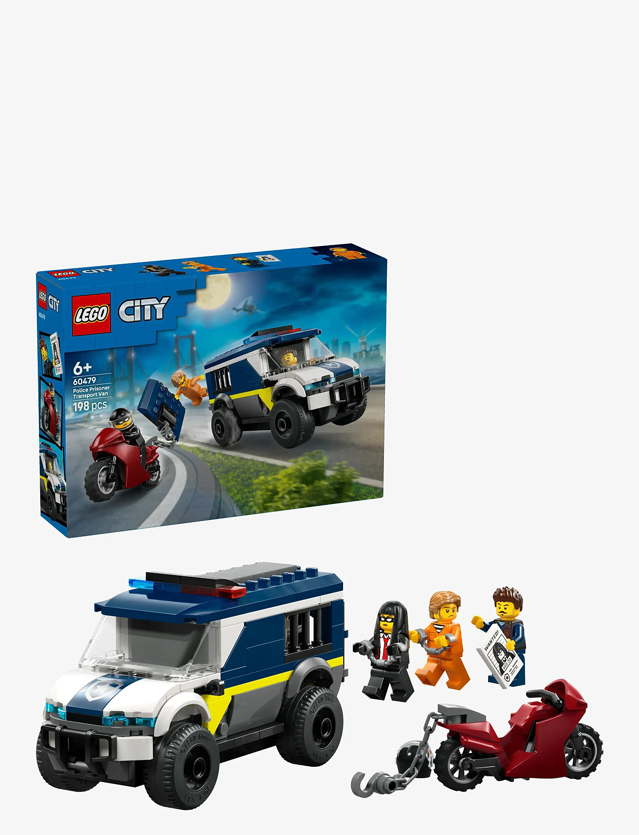 LEGO - City Police Prisoner Transport Van Building Toy 60479 - lego city - multi - 0
