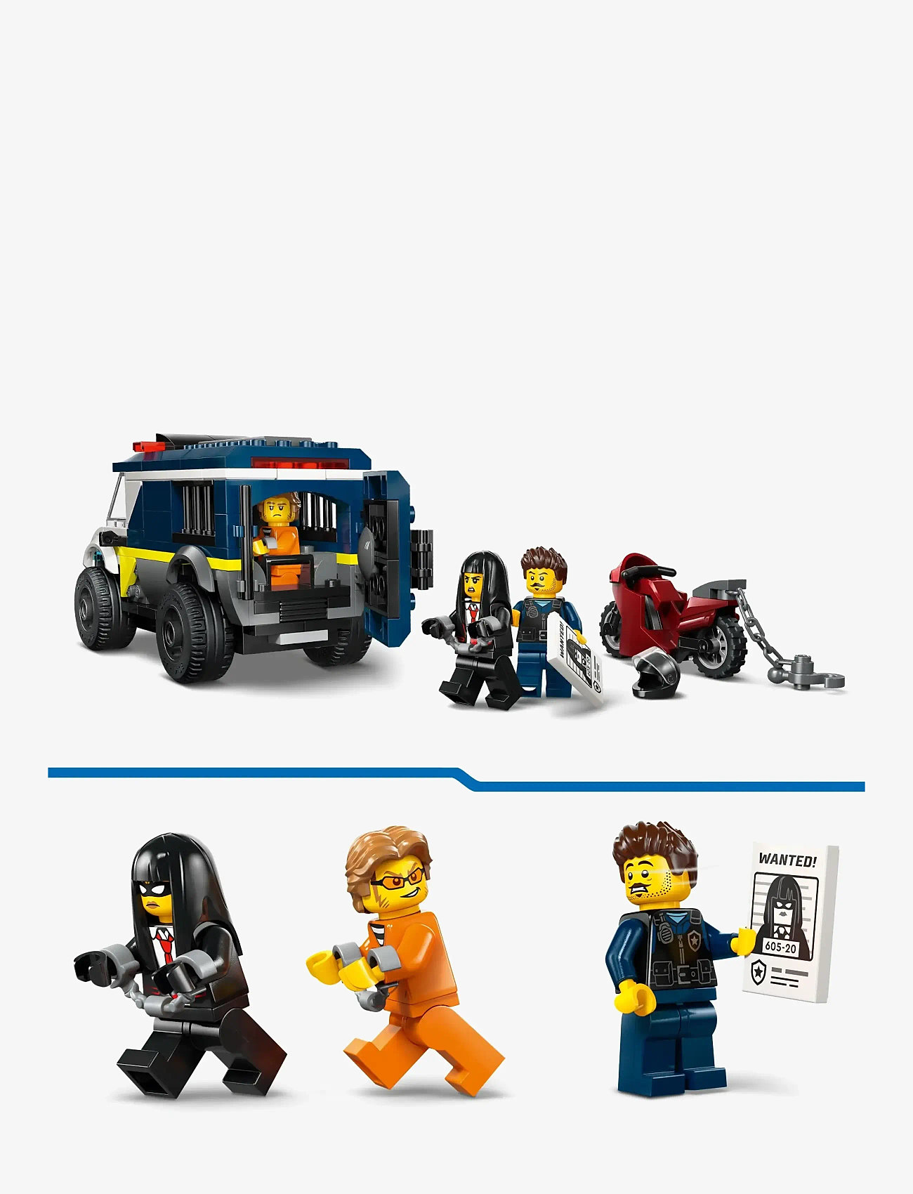 LEGO - City Police Prisoner Transport Van Building Toy 60479 - lego city - multi - 4