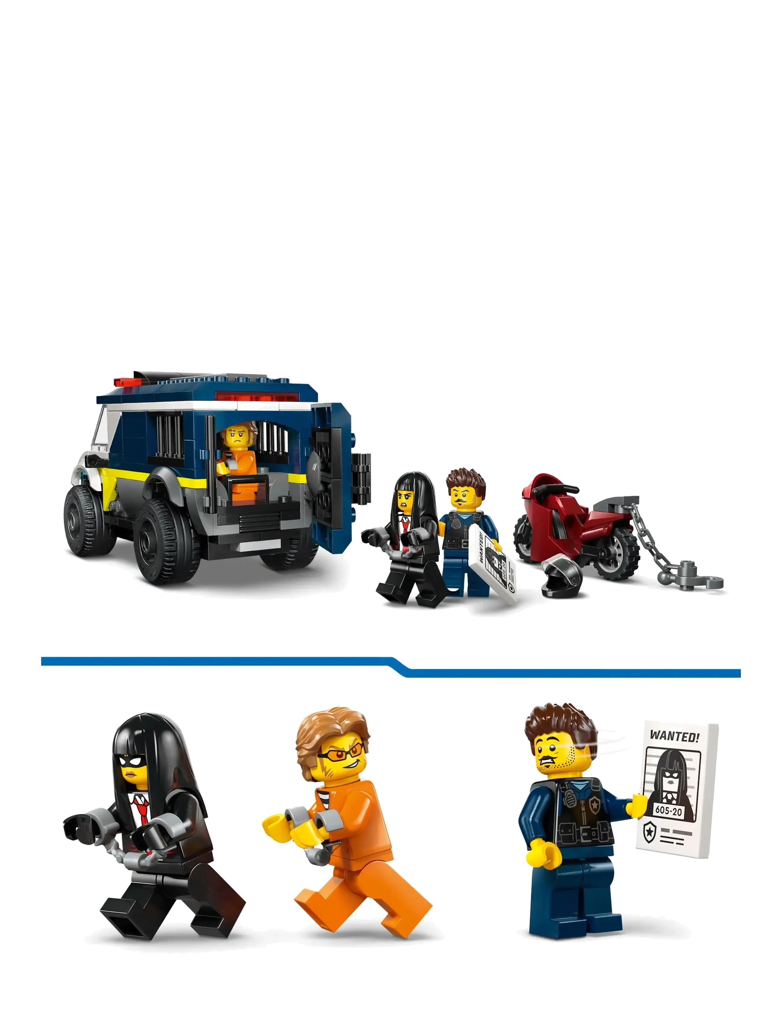 LEGO - City Police Prisoner Transport Van Building Toy 60479 - lego city - multi - 4