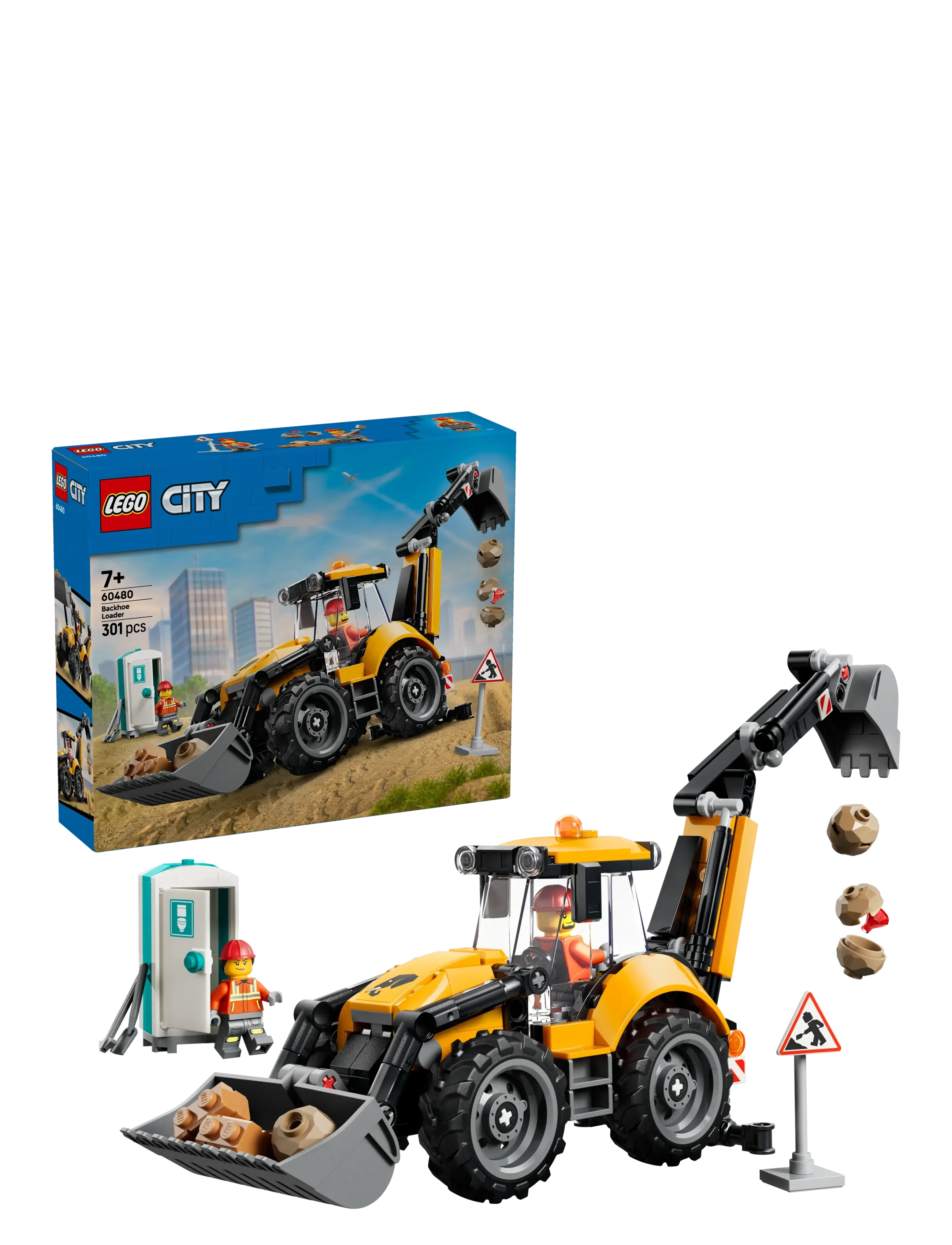 LEGO Gul Rendegraver 60480, One Size, Yellow, Lego Legetøj > Lego city, Børn
