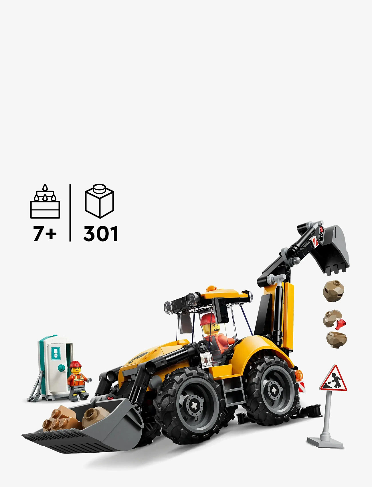 LEGO - Yellow Backhoe Loader 60480 - multi - 1