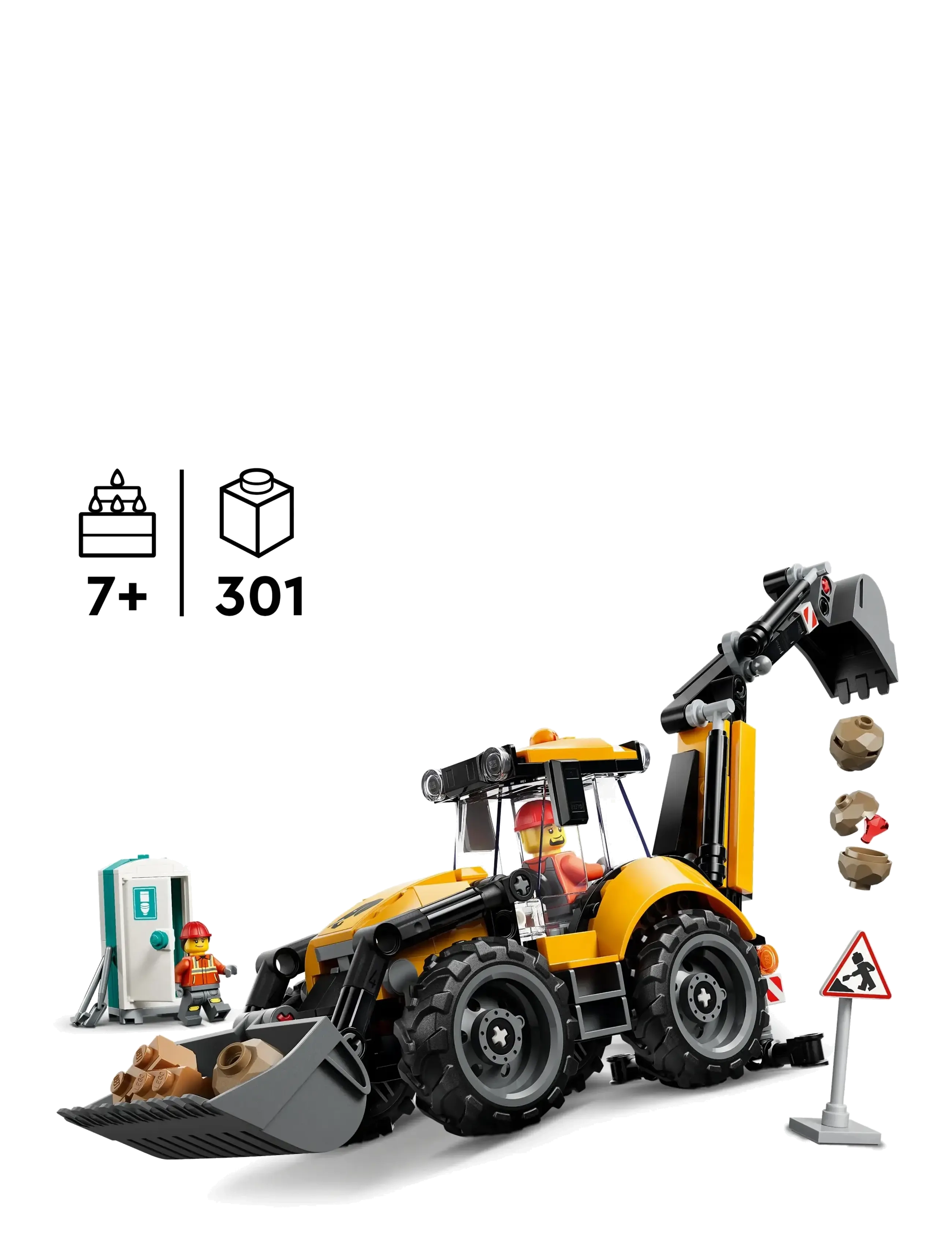 LEGO - Yellow Backhoe Loader 60480 - lego city - multi - 1