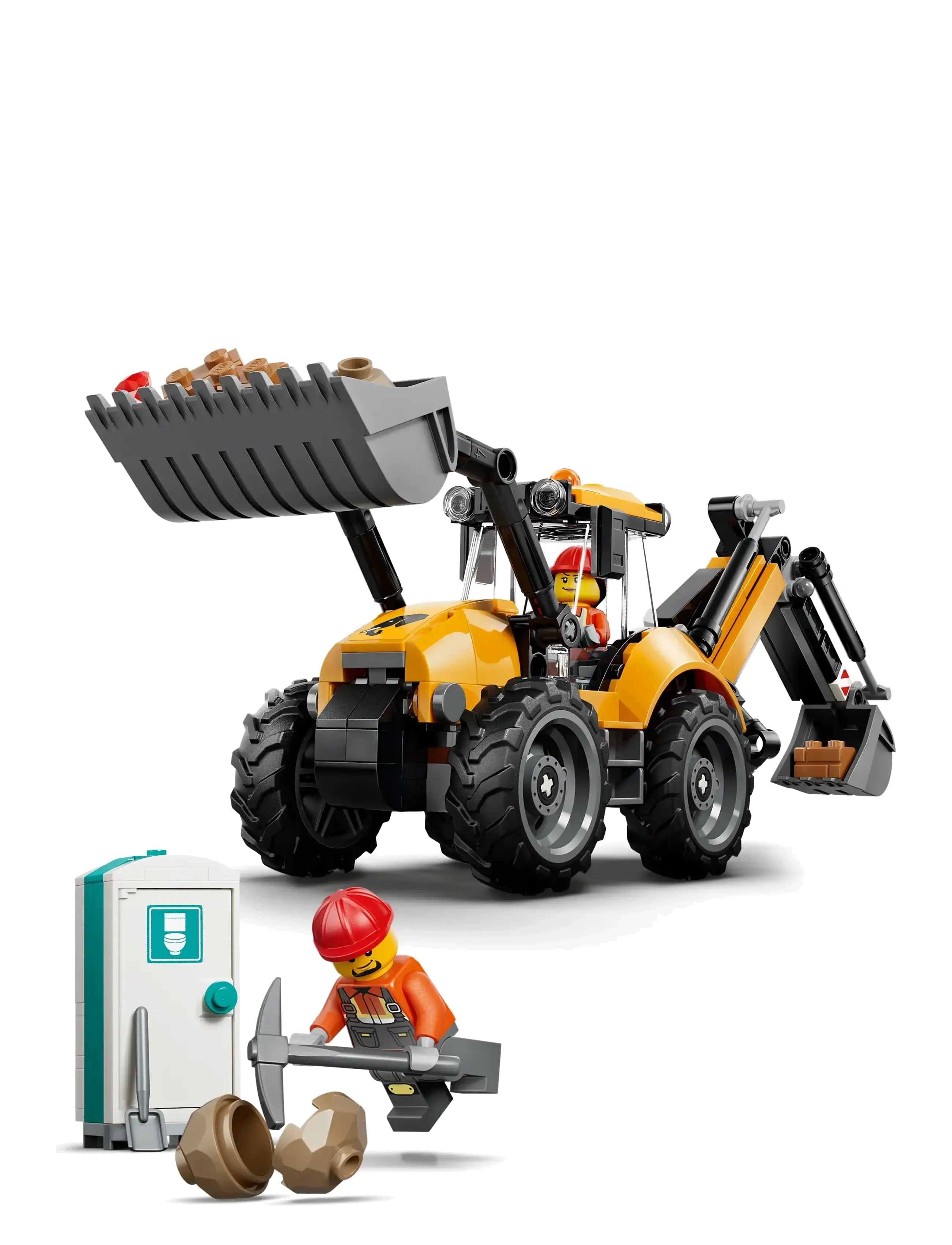 LEGO - Yellow Backhoe Loader 60480 - lego city - multi - 2