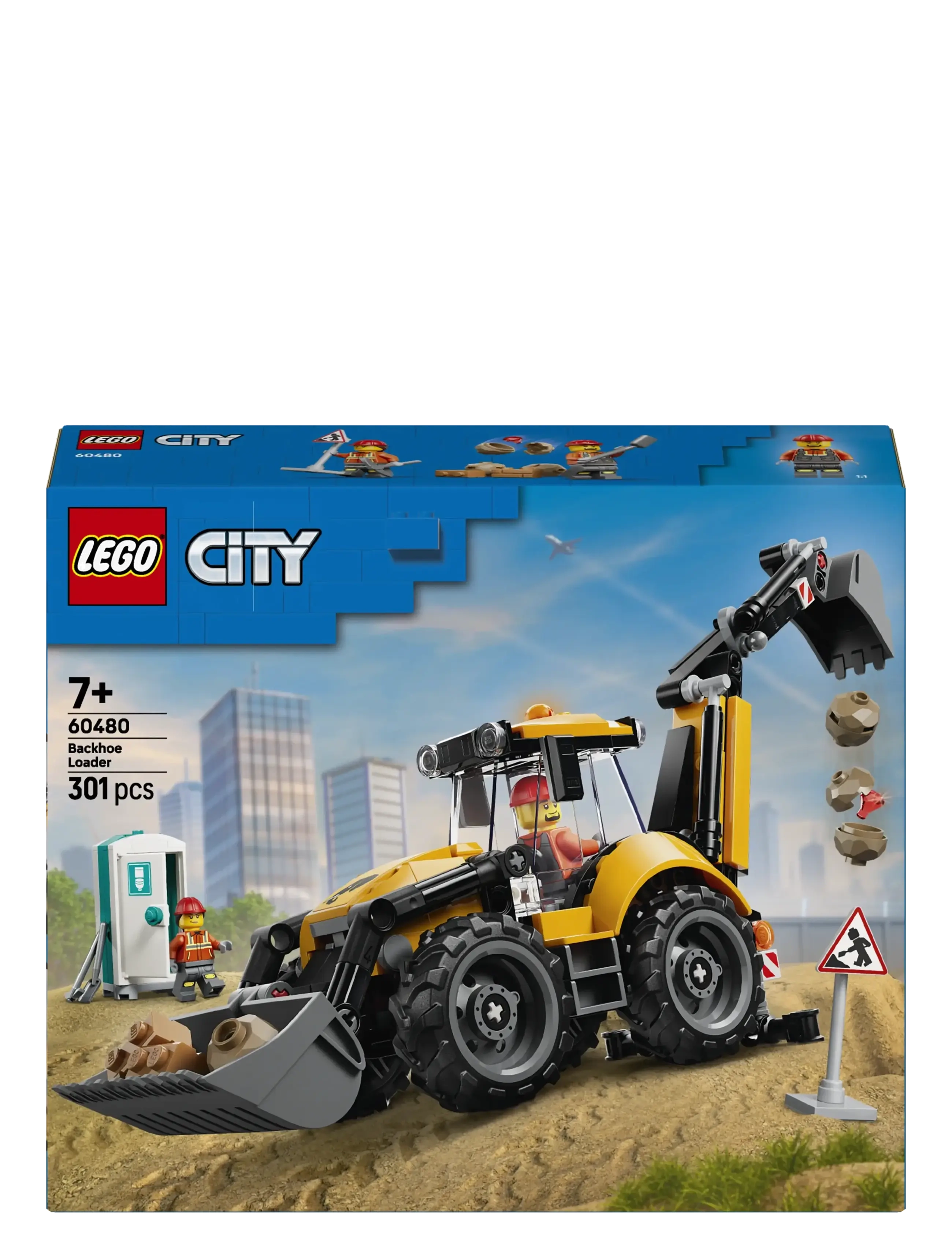 LEGO - Yellow Backhoe Loader 60480 - lego city - multi - 4