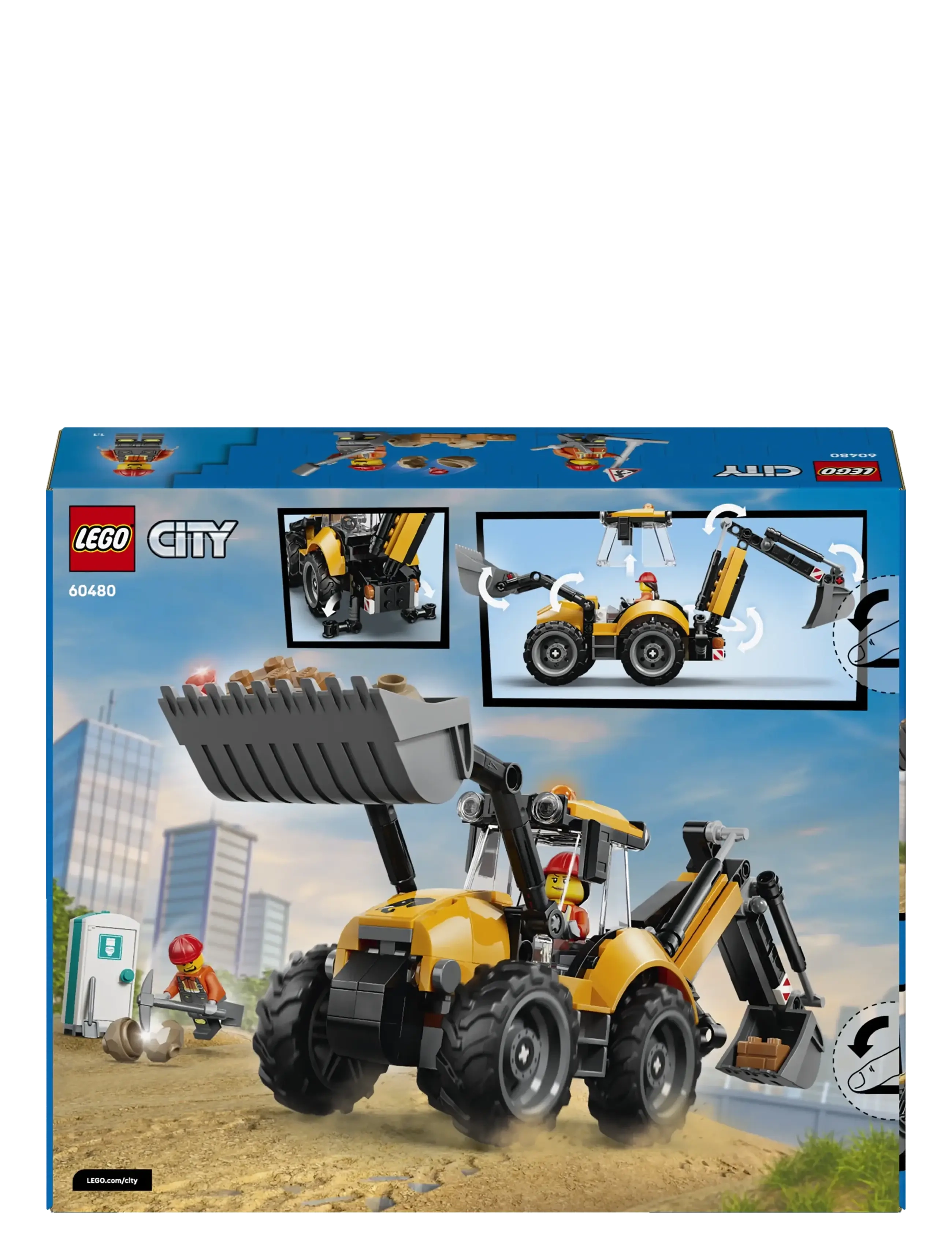 LEGO - Yellow Backhoe Loader 60480 - lego city - multi - 5