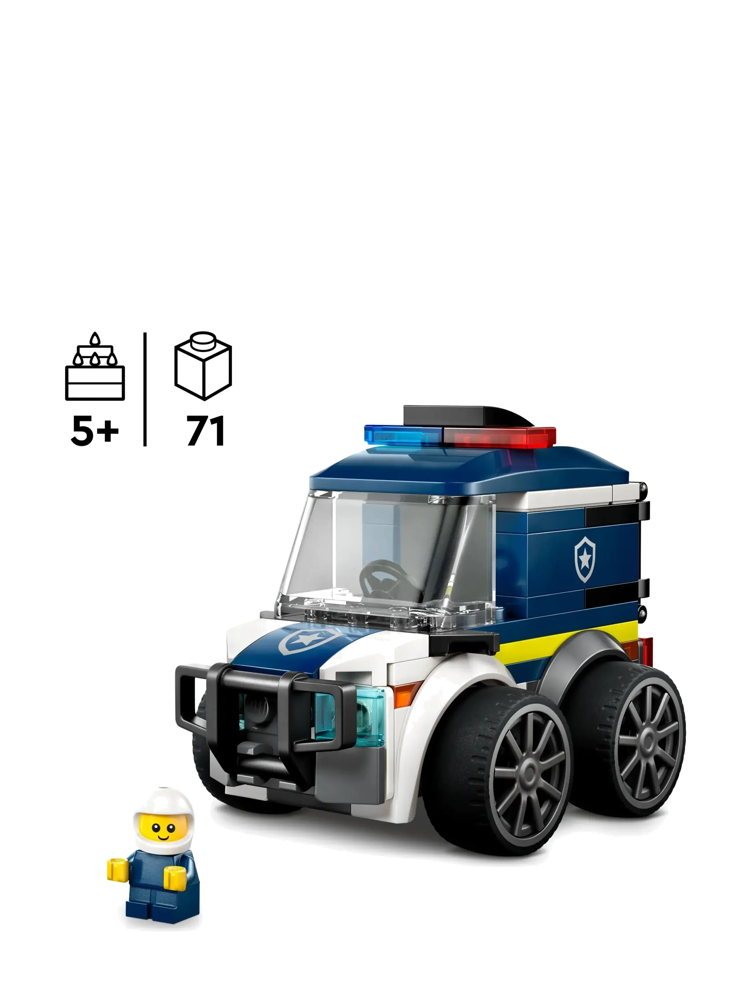 LEGO - City Rides – Police Truck Toy Building Set 60481 - lego city - multi - 1