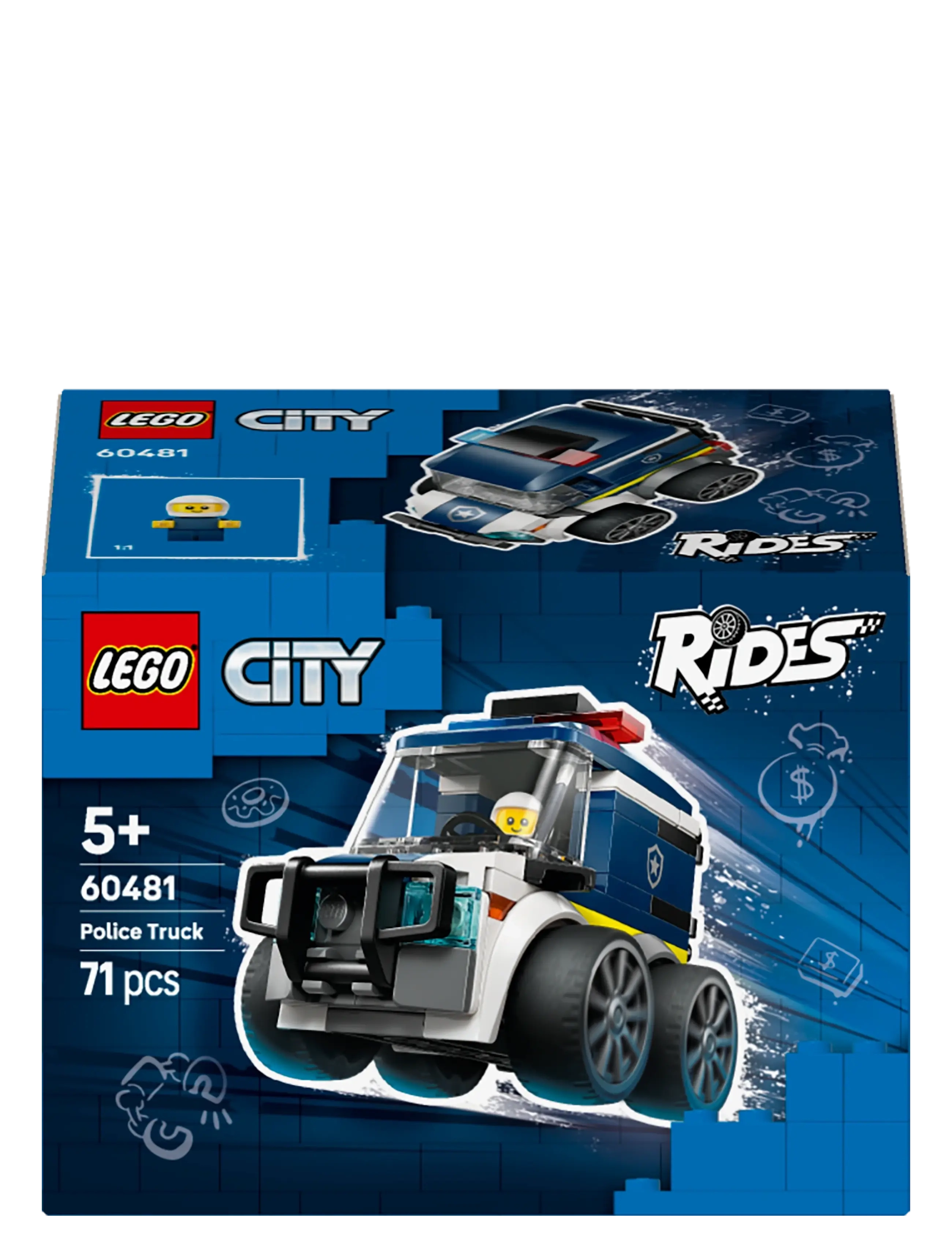 LEGO - City Rides – Police Truck Toy Building Set 60481 - lego city - multi - 5