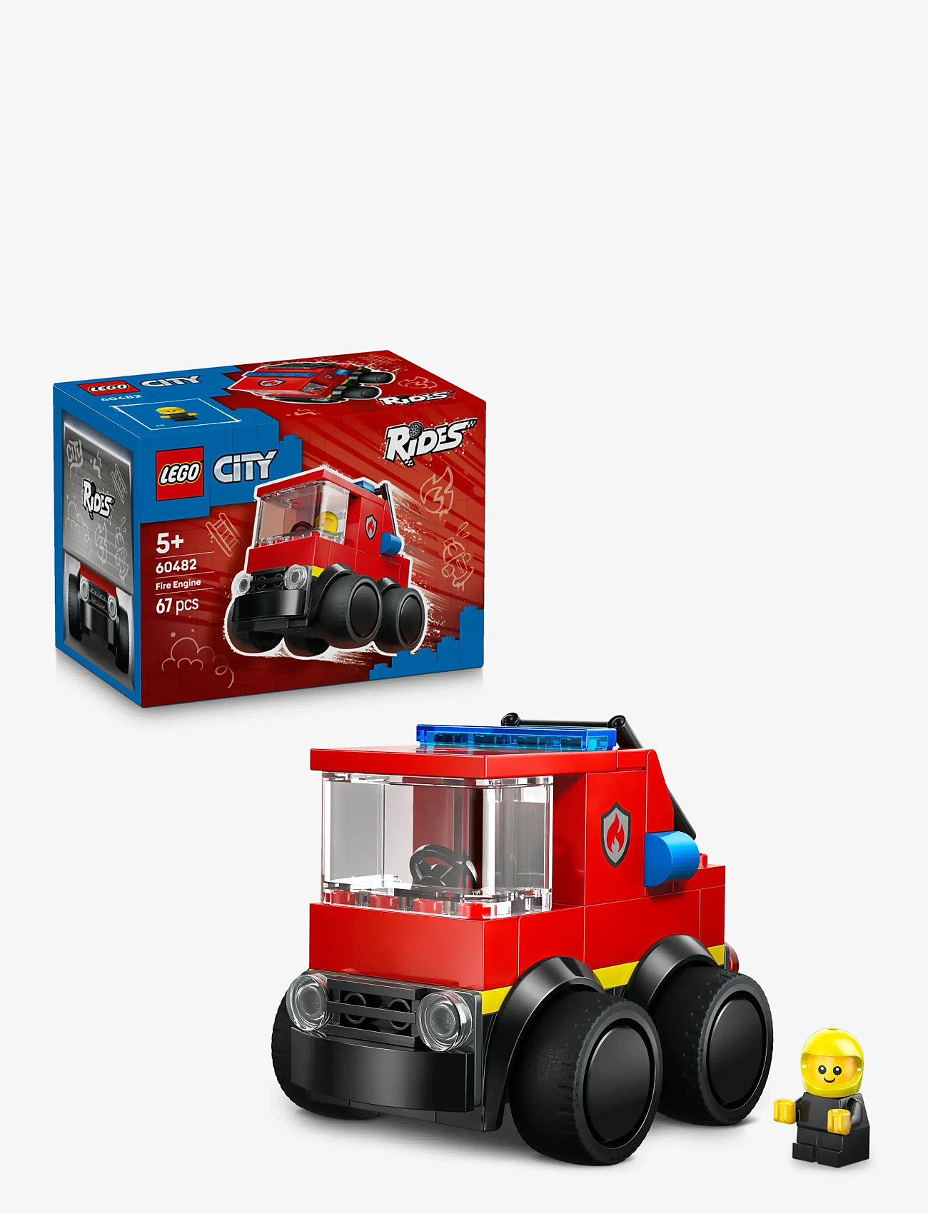 LEGO - City Rides – Fire Engine Toy Building Set 60482 - feuerwehrautos - multi - 0