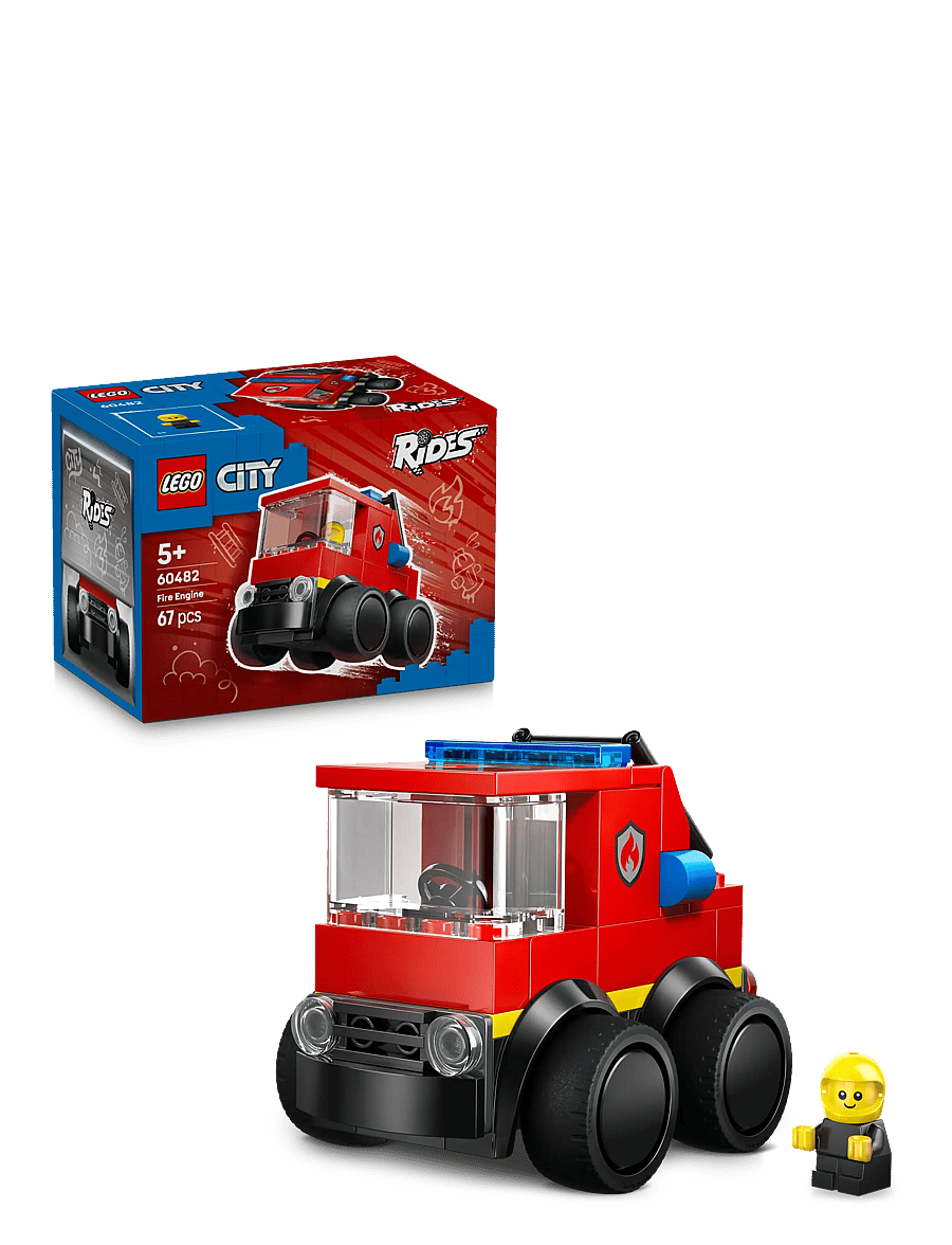 LEGO - City Rides – Fire Engine Toy Building Set 60482 - camions de pompier - multi - 0