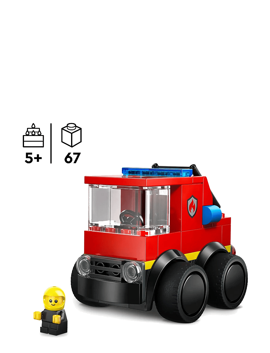 LEGO - City Rides – Fire Engine Toy Building Set 60482 - camions de pompier - multi - 1