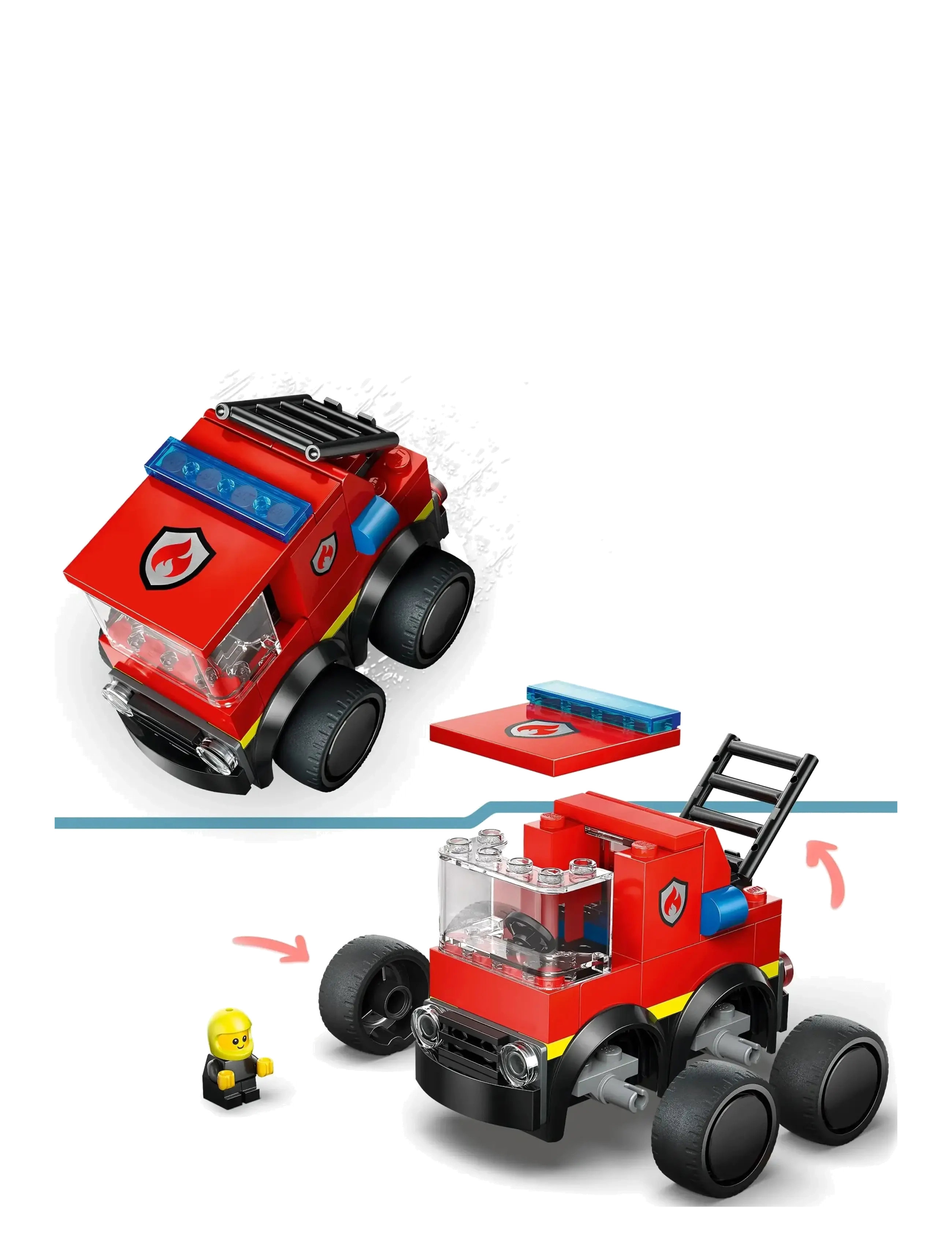 LEGO - City Rides – Fire Engine Toy Building Set 60482 - fire trucks - multi - 4
