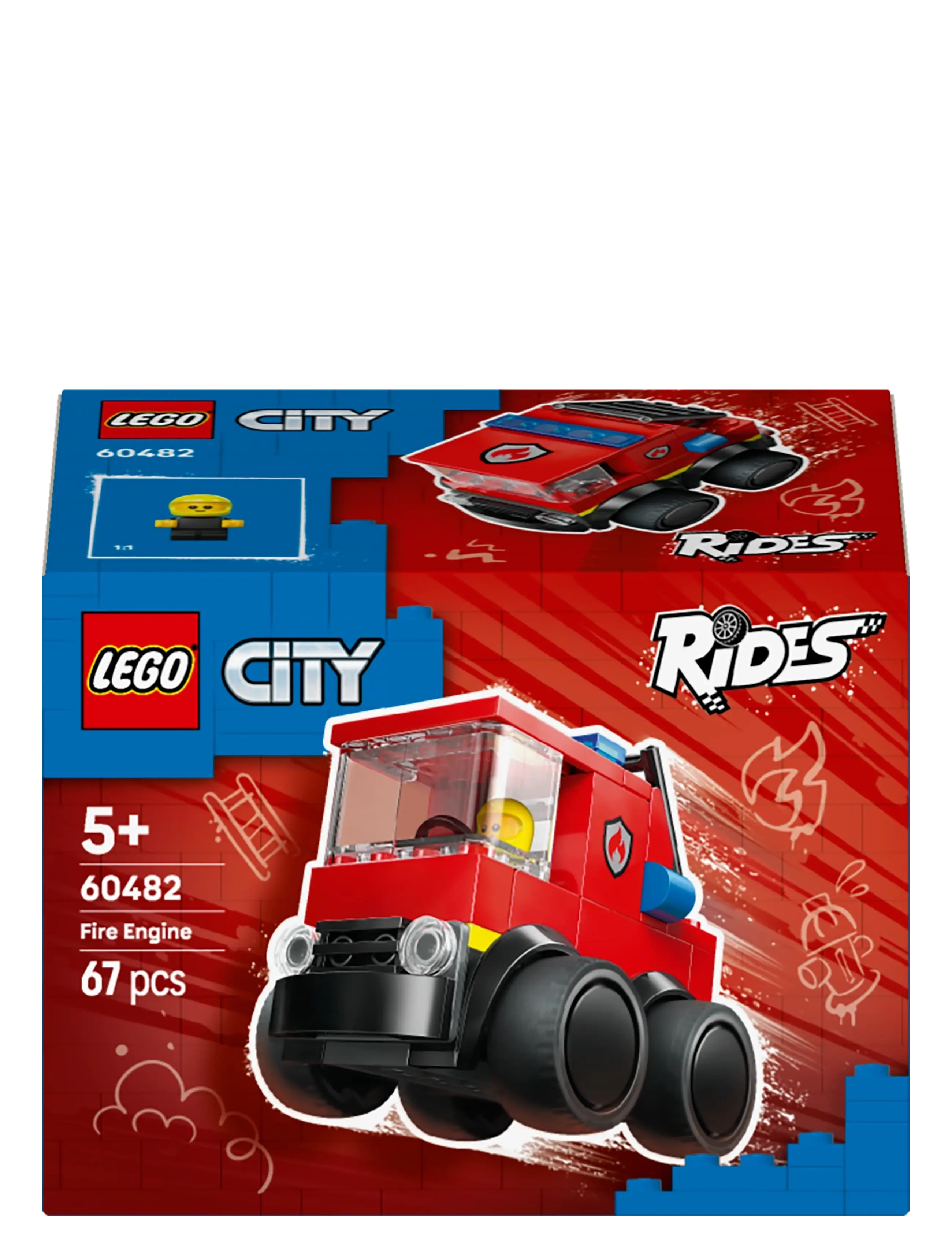 LEGO - City Rides – Fire Engine Toy Building Set 60482 - fire trucks - multi - 5