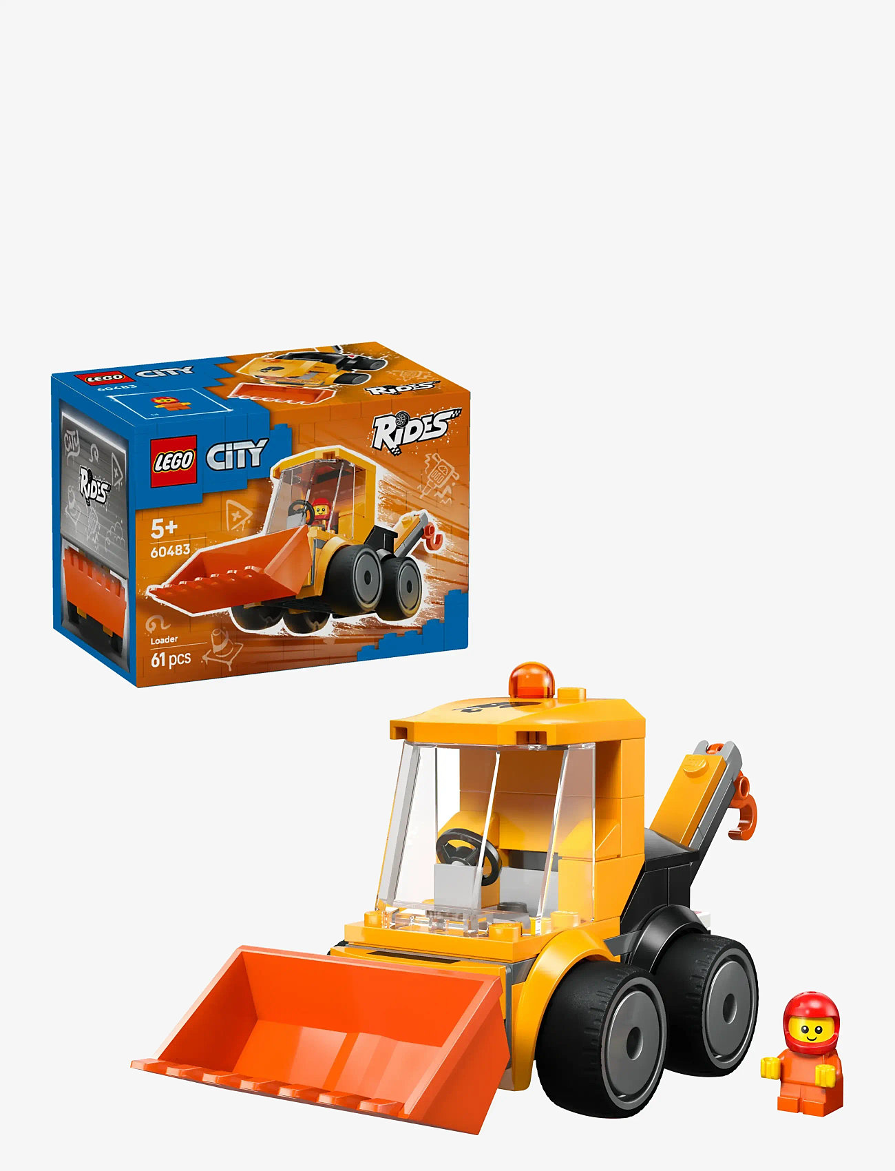 LEGO - City Rides – Construction Loader Toy Building Set 60483 - lego city - multi - 0