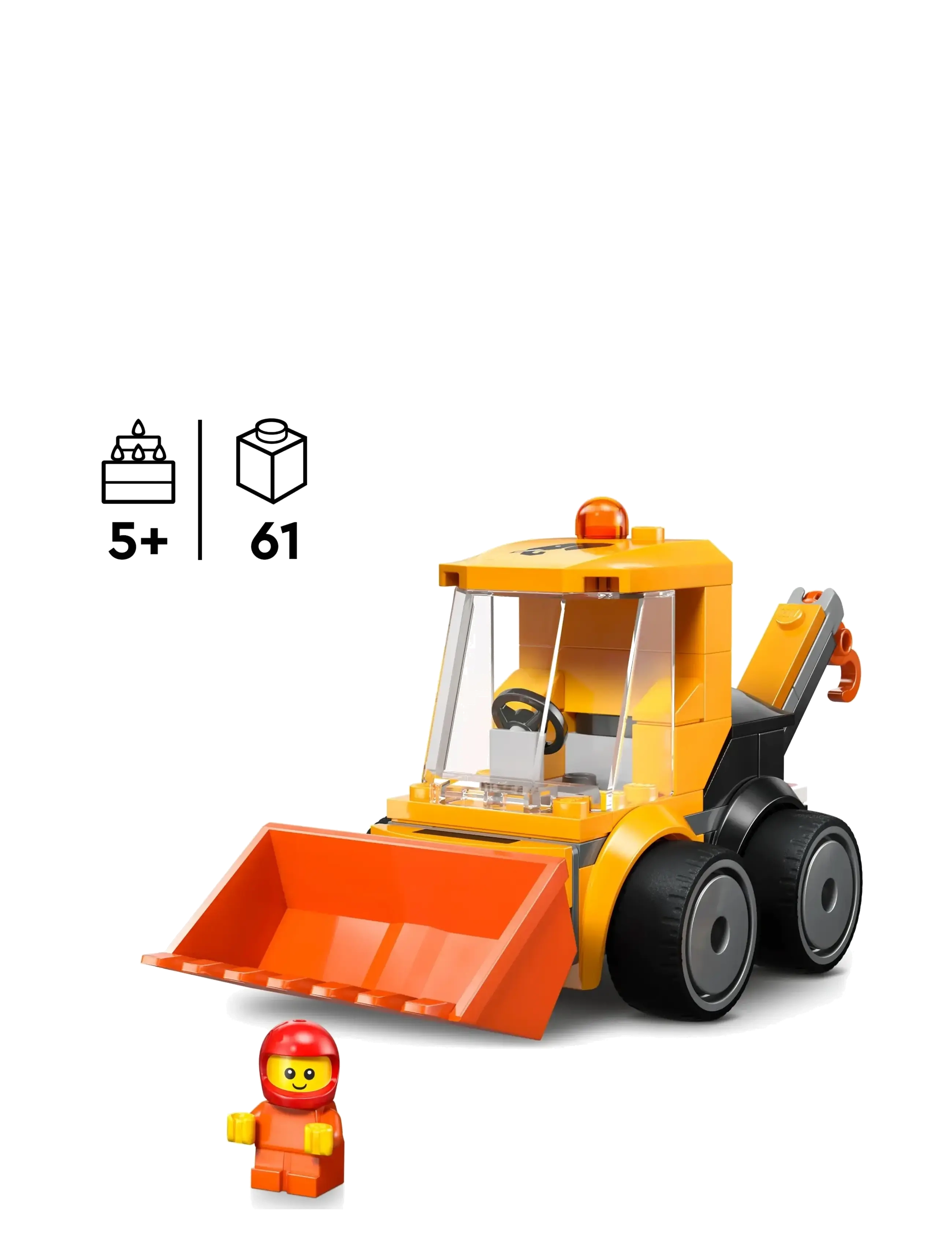 LEGO - Kjøretøy – hjullaster med kran 60483 - lego city - multi - 1