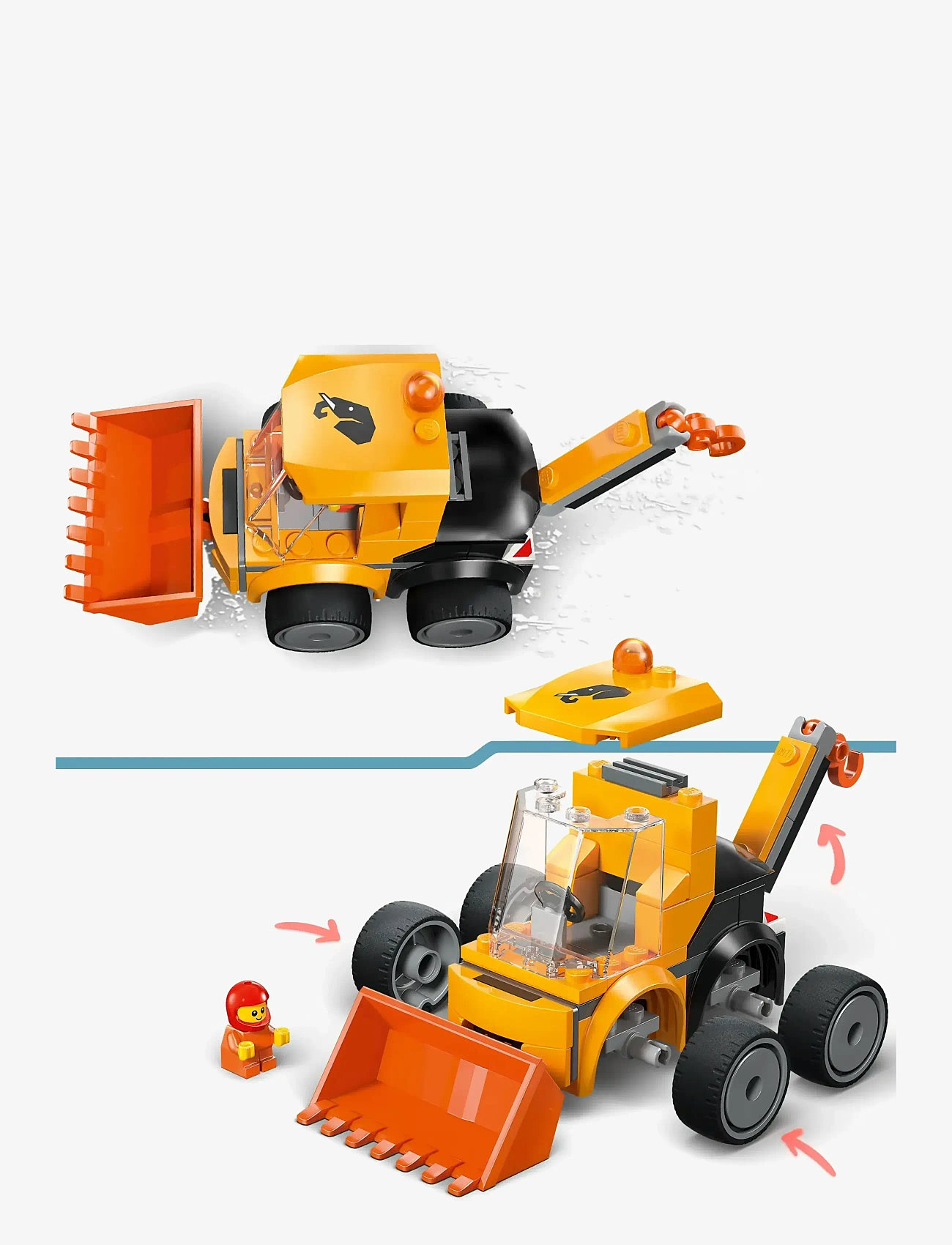 LEGO - City Rides – Construction Loader Toy Building Set 60483 - lego city - multi - 4
