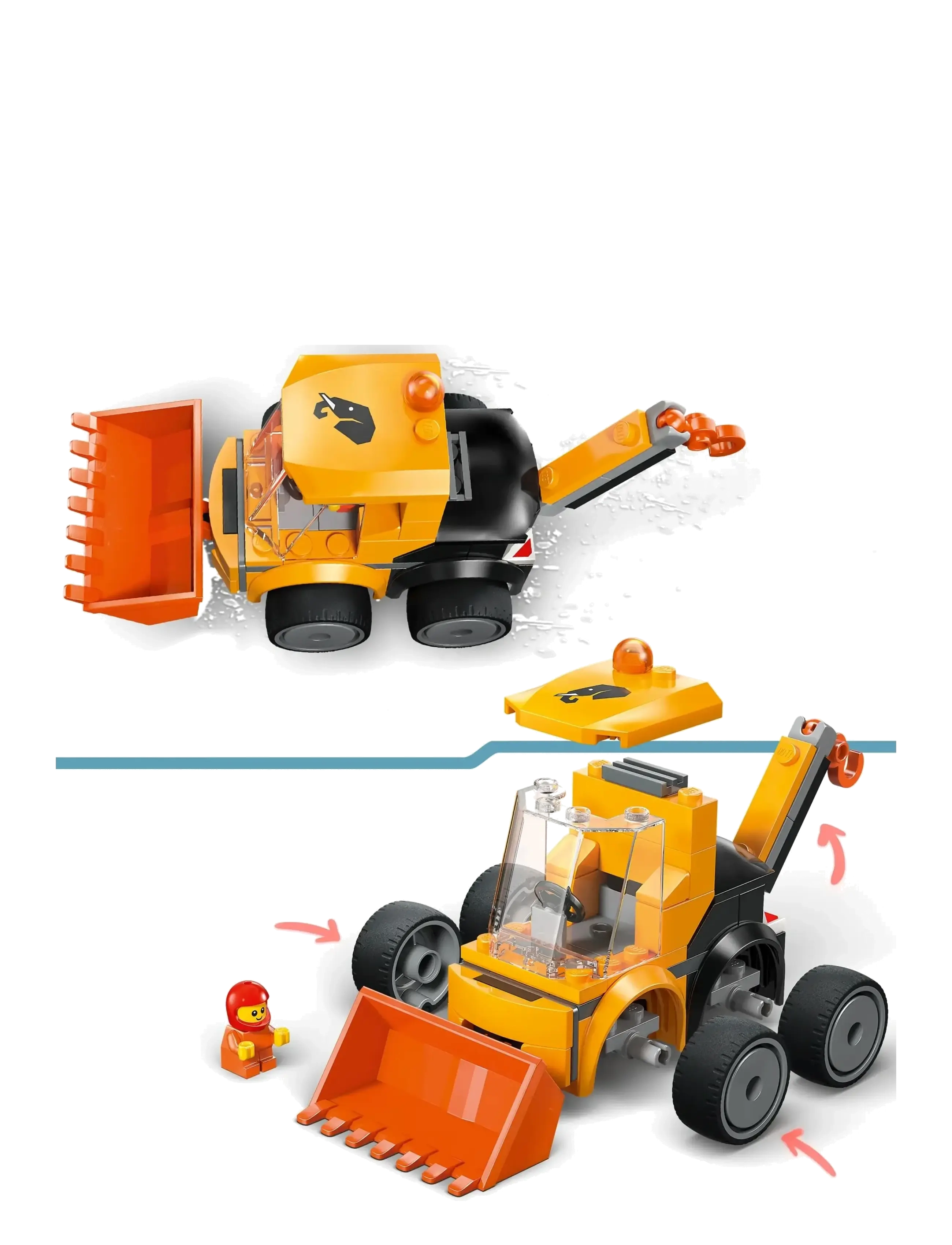 LEGO - City Rides – Construction Loader Toy Building Set 60483 - lego city - multi - 4