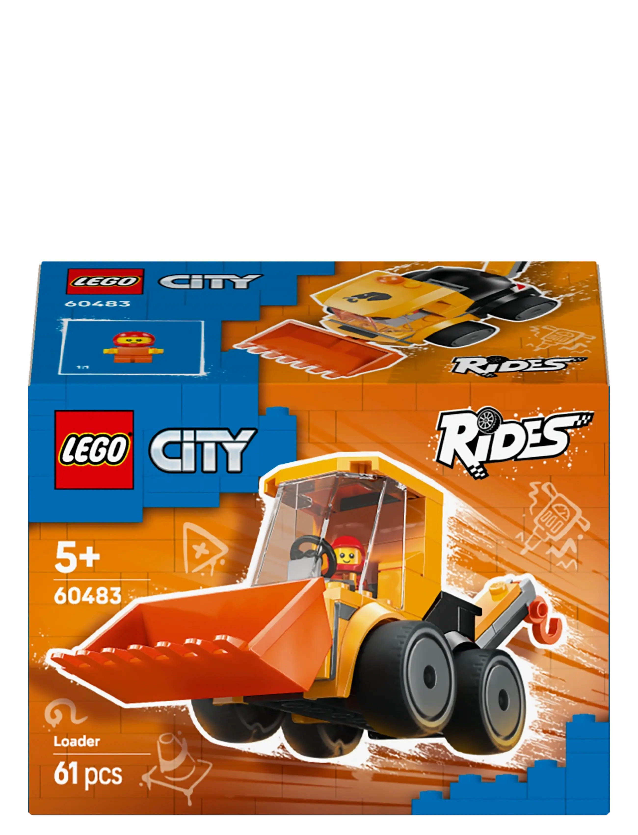 LEGO - City Rides – Construction Loader Toy Building Set 60483 - lego city - multi - 5