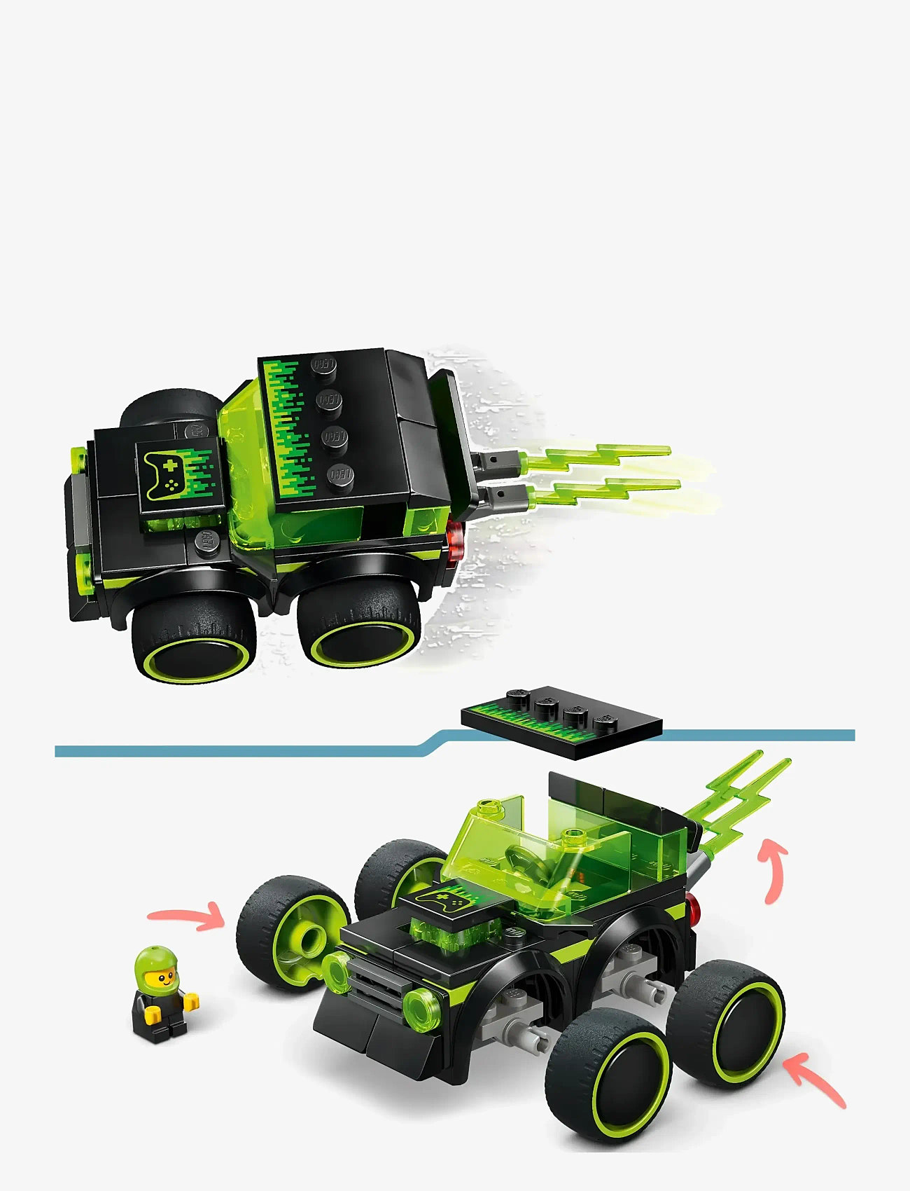 LEGO - City Rides – Gaming Race Car - Model Car Kit 60484 - lego city - multi - 4