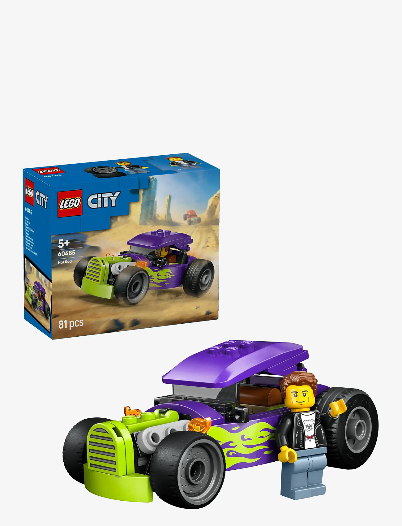 LEGO - Hotrod-bil 60485 - lego city - multi - 0